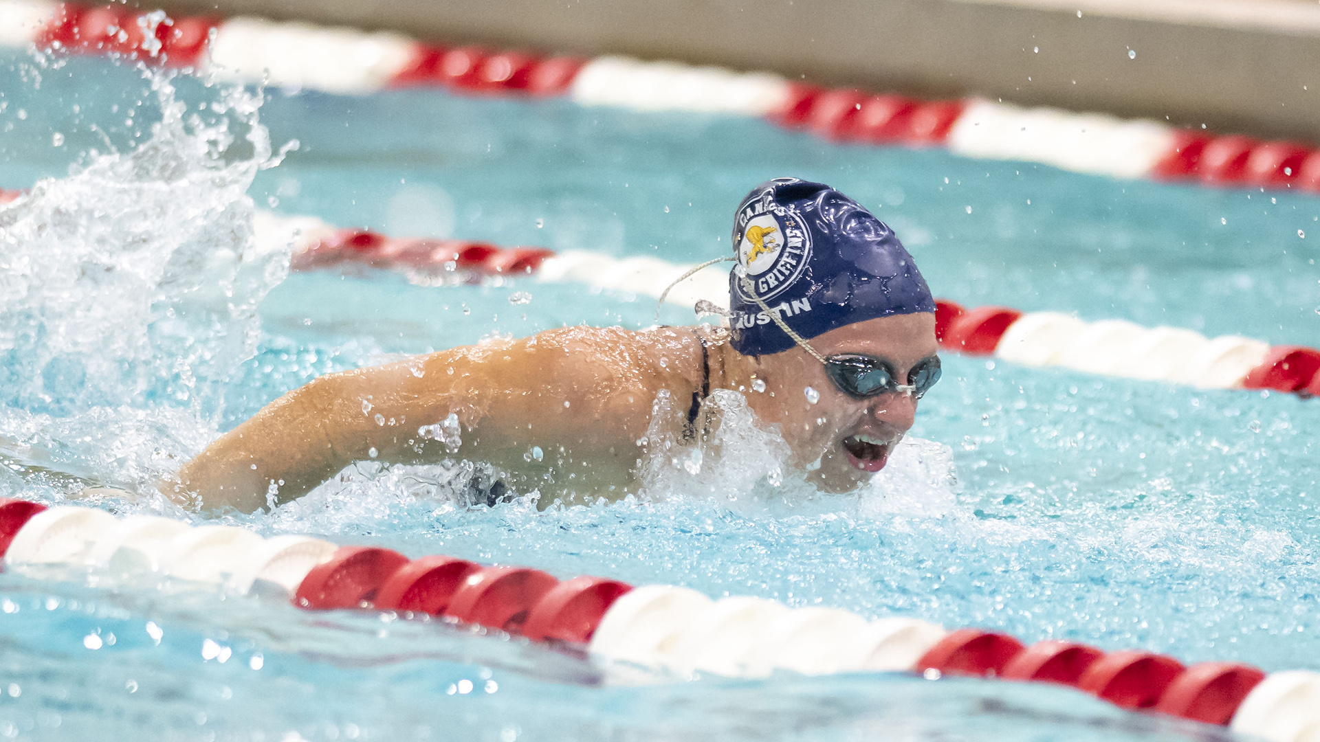 Havana Austin is shown in competition against Geneseo at the Burt Flickinger Center in downtown Buffalo