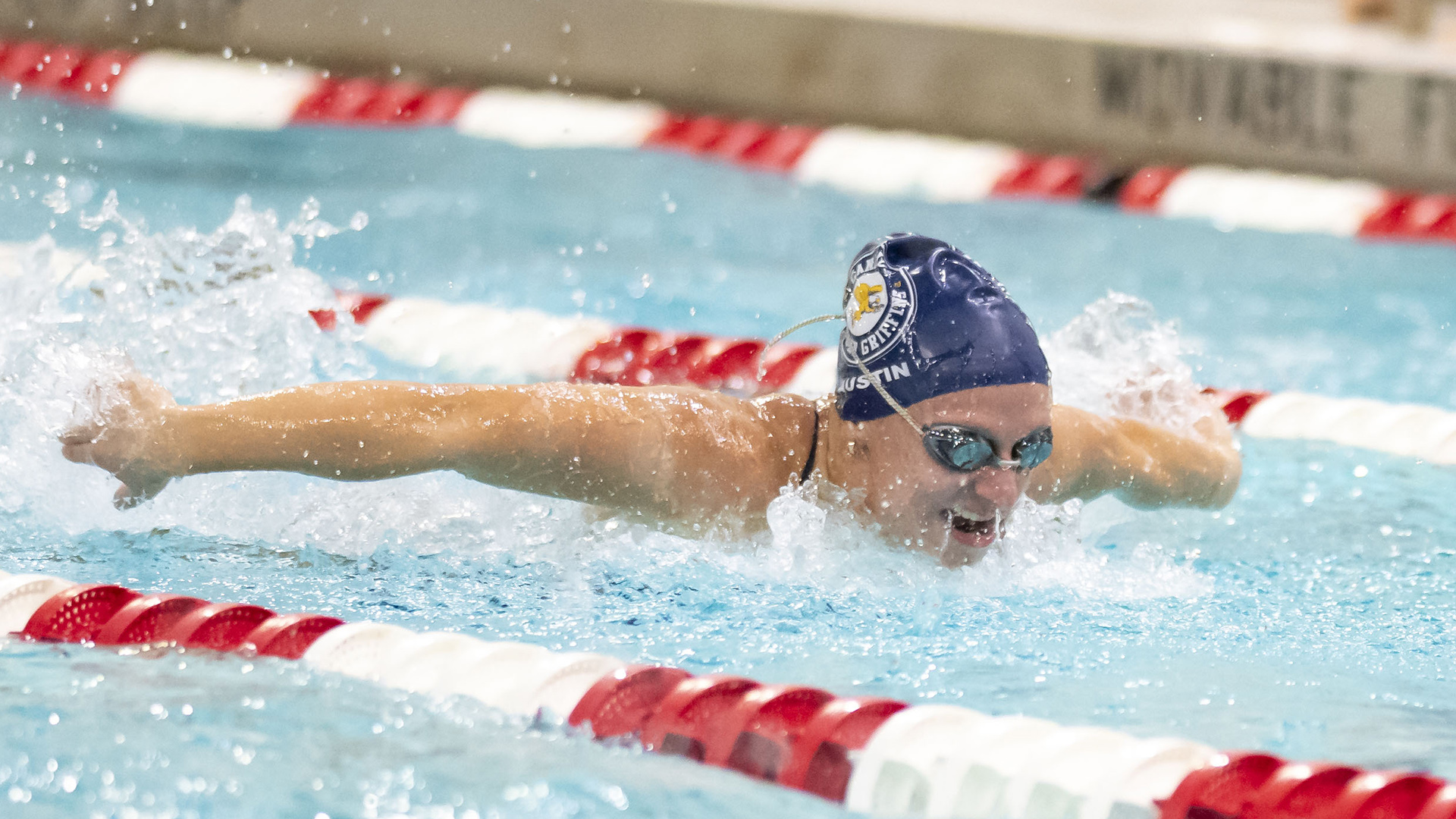 Havana Austin is shown in competition against Geneseo at the Burt Flickinger Center in downtown Buffalo