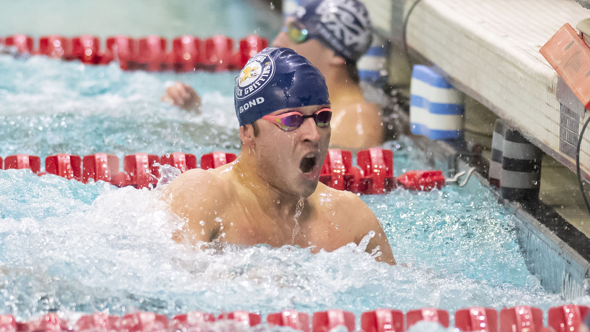 Shane Bond is shown in competition against Geneseo at the Burt Flickinger Center in downtown Buffalo