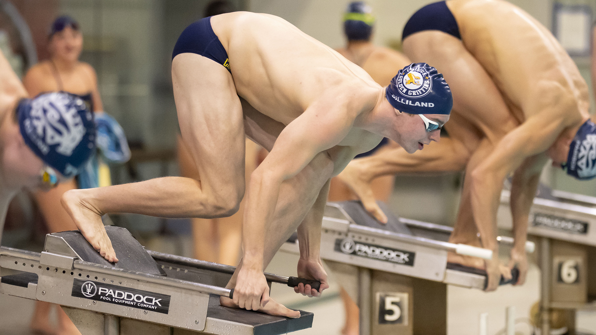 Peyton Gilliand is shown in competition against Geneseo at the Burt Flickinger Center in downtown Buffalo