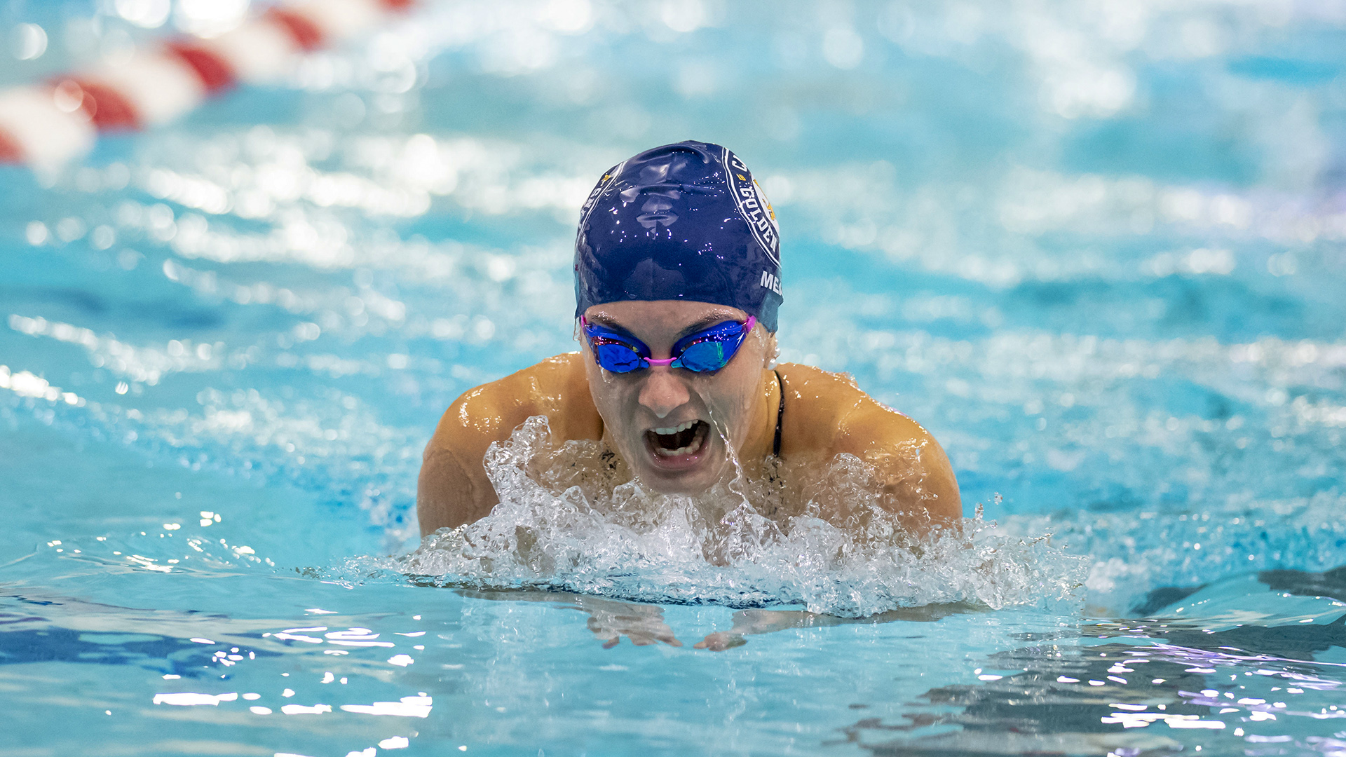 Daphne Mead is shown in competition against Geneseo at the Burt Flickinger Center in downtown Buffalo