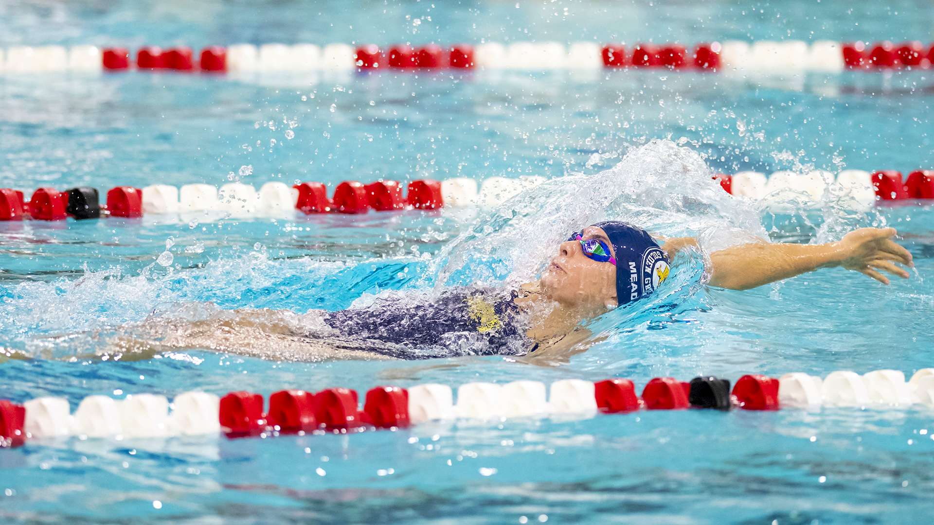 Daphne Mead is shown in competition against Geneseo at the Burt Flickinger Center in downtown Buffalo
