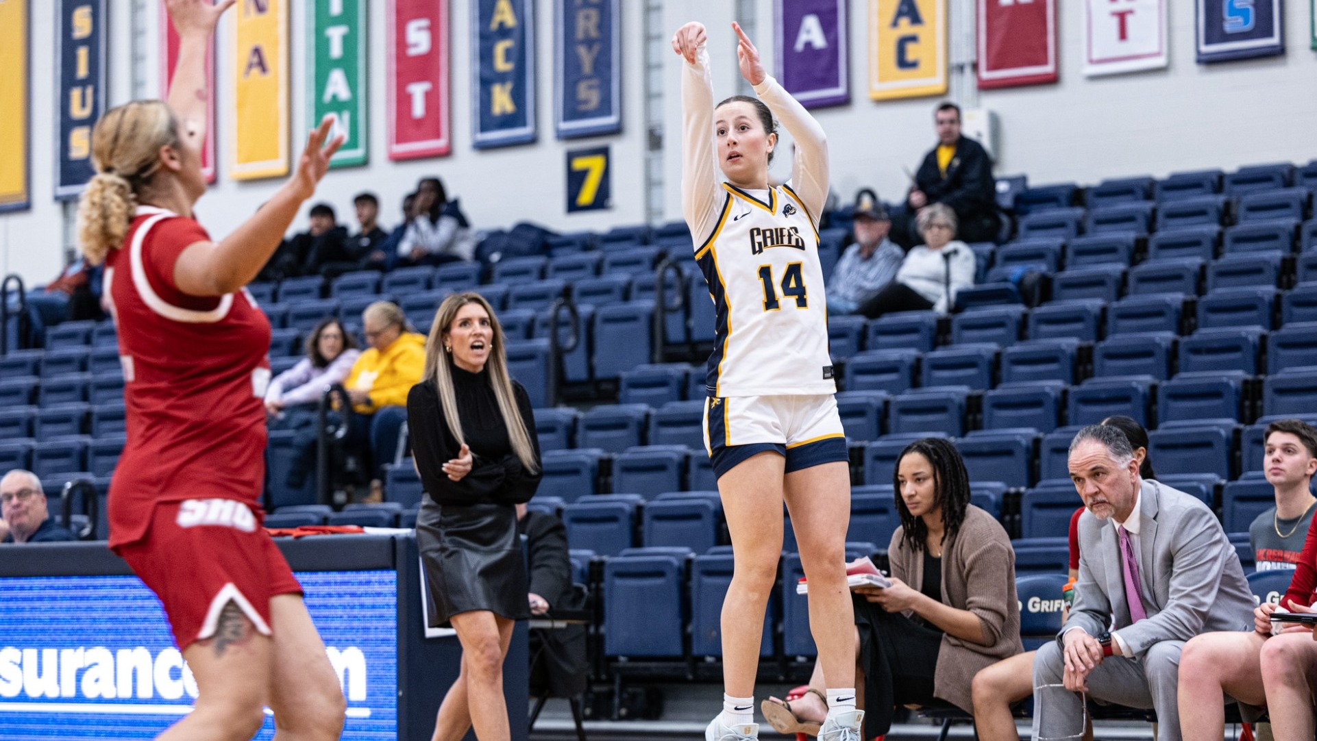 Molly Mescall Jump Shot vs Sacred Heart in the Koessler Athletic Center