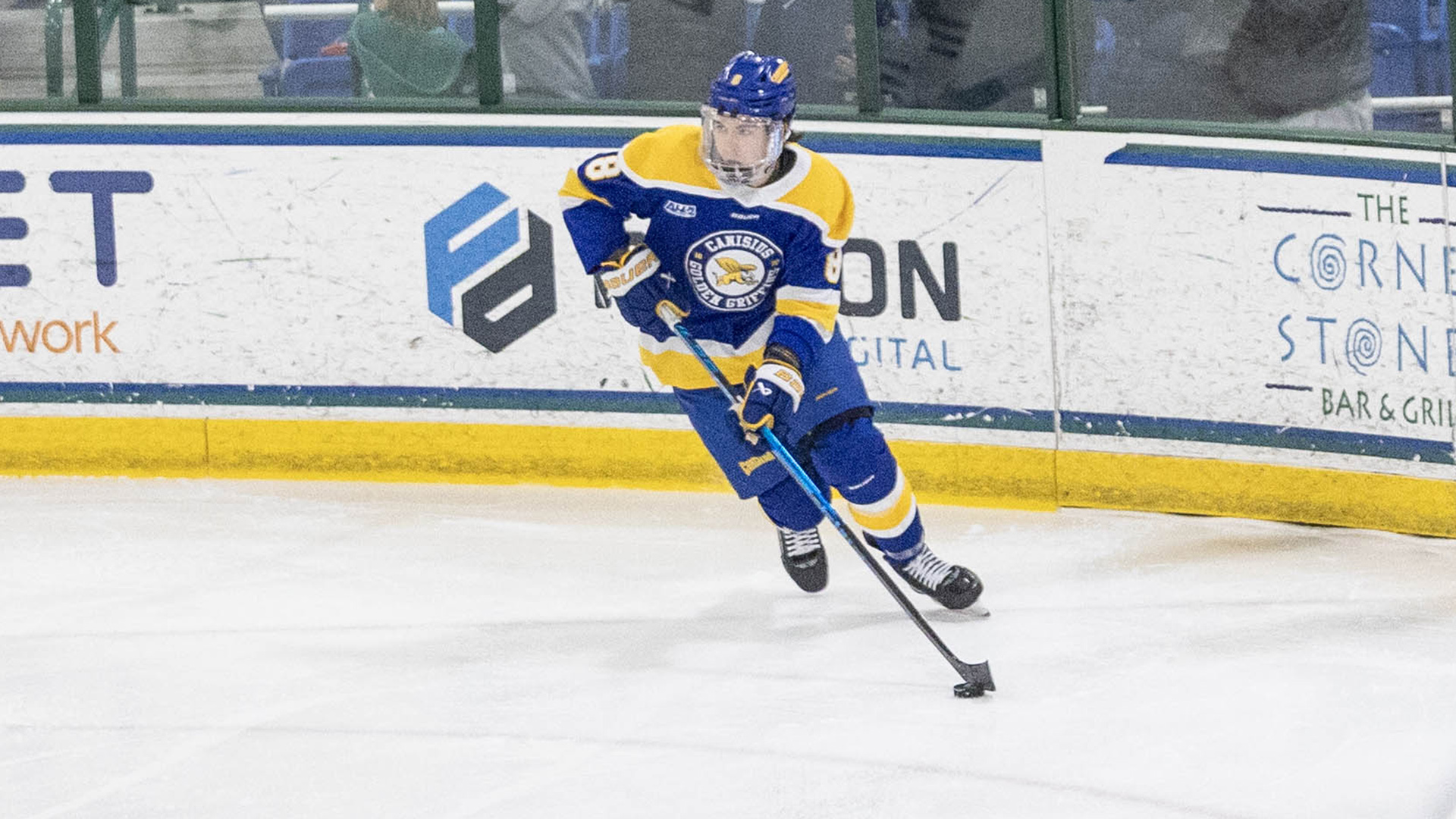 Canisius forward Rhys Chiddenton action vs Mercyhurst on Jan. 23, 2026