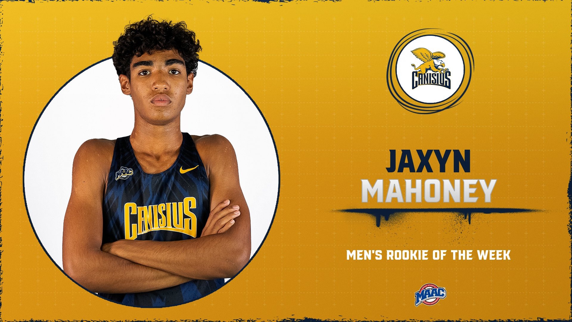 Jaxyn Mahoney MAAC Men's Rookie of the Week - January 27, 2026