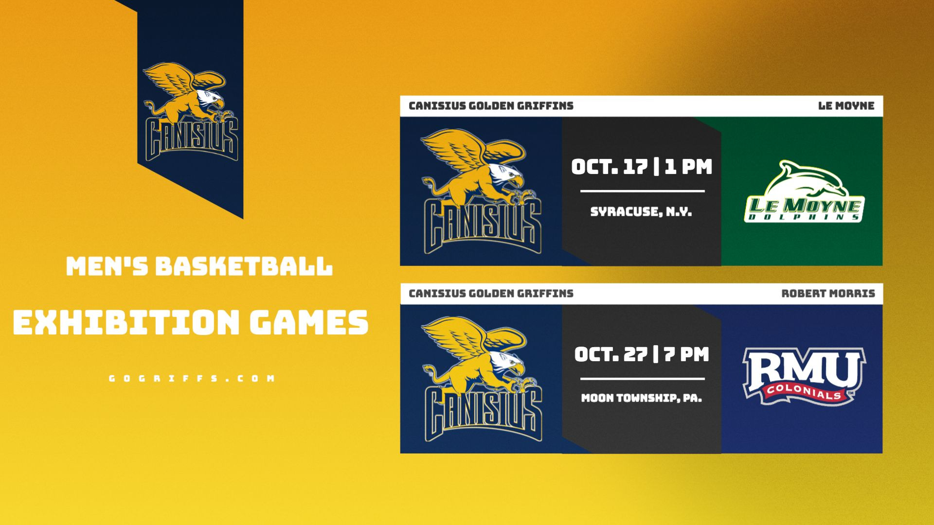 Men's Basketball Exhibition Game Story Graphic Header
