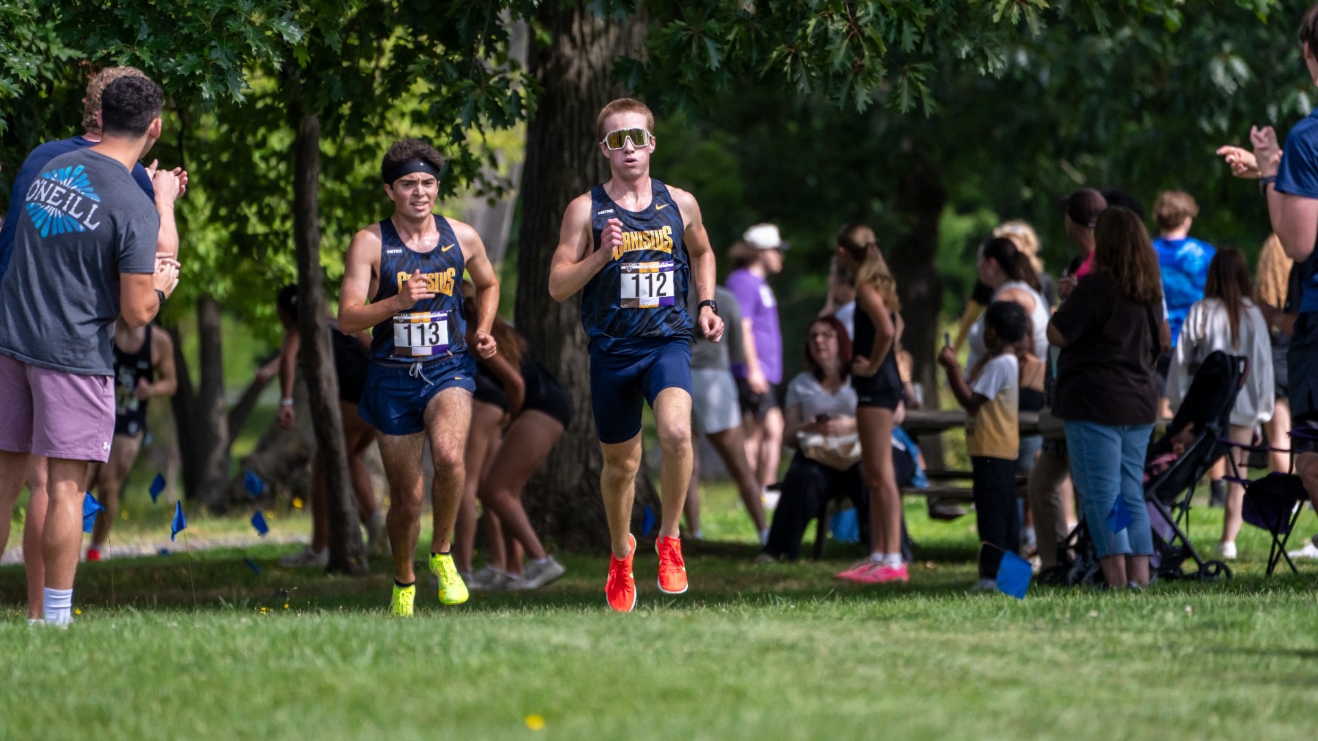Nathaniel Fisher race action at Little Three Championships