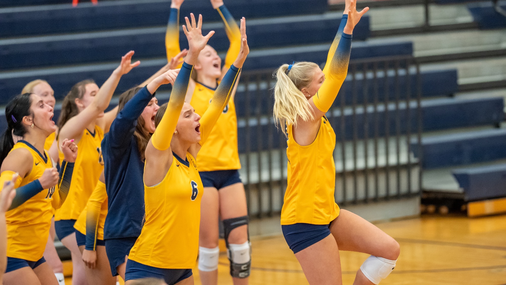 Team Celebrates Point Against Dartmouth