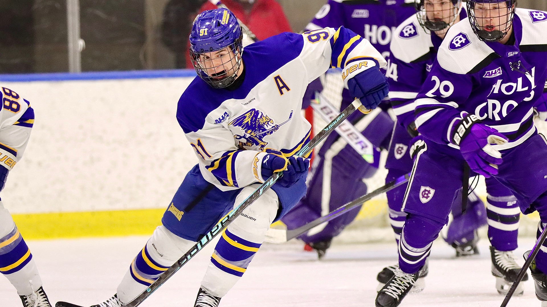 Canisius forward Alton McDermott is shown in game action versus Holy Cross at LECOM Harborcenter on Feb. 13, 2026
