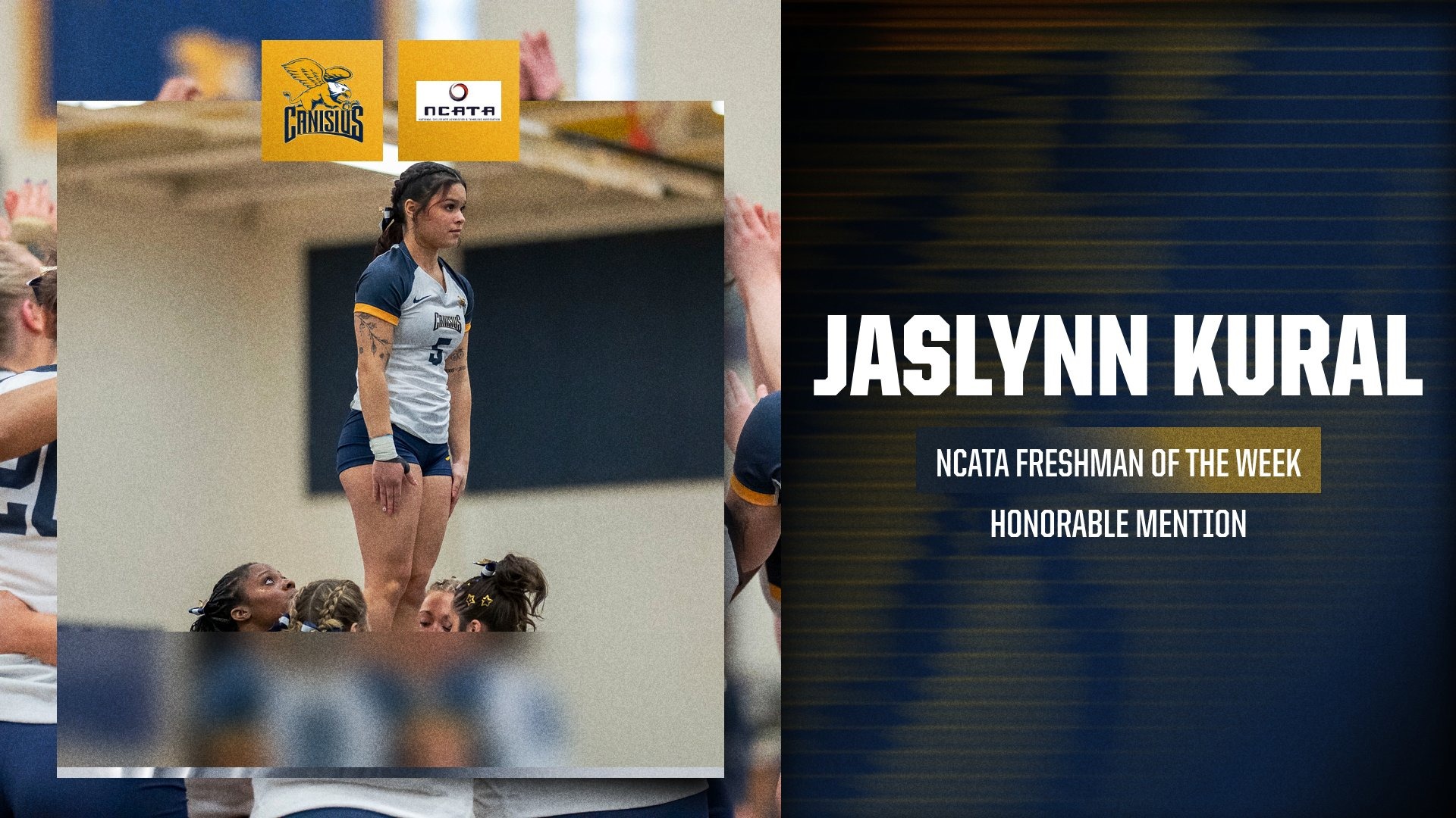 Jaslynn Kural Freshman of the Week Honorable Mention graphic.