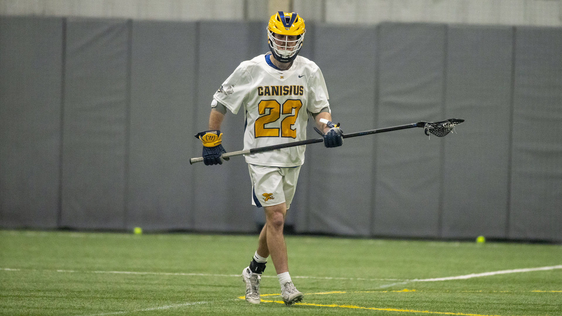 Canisius midfielder Alexis Simard is shown during game action versus Le Moyne at Sahlen's Sports Park in Elma, N.Y. on Feb. 24, 2026