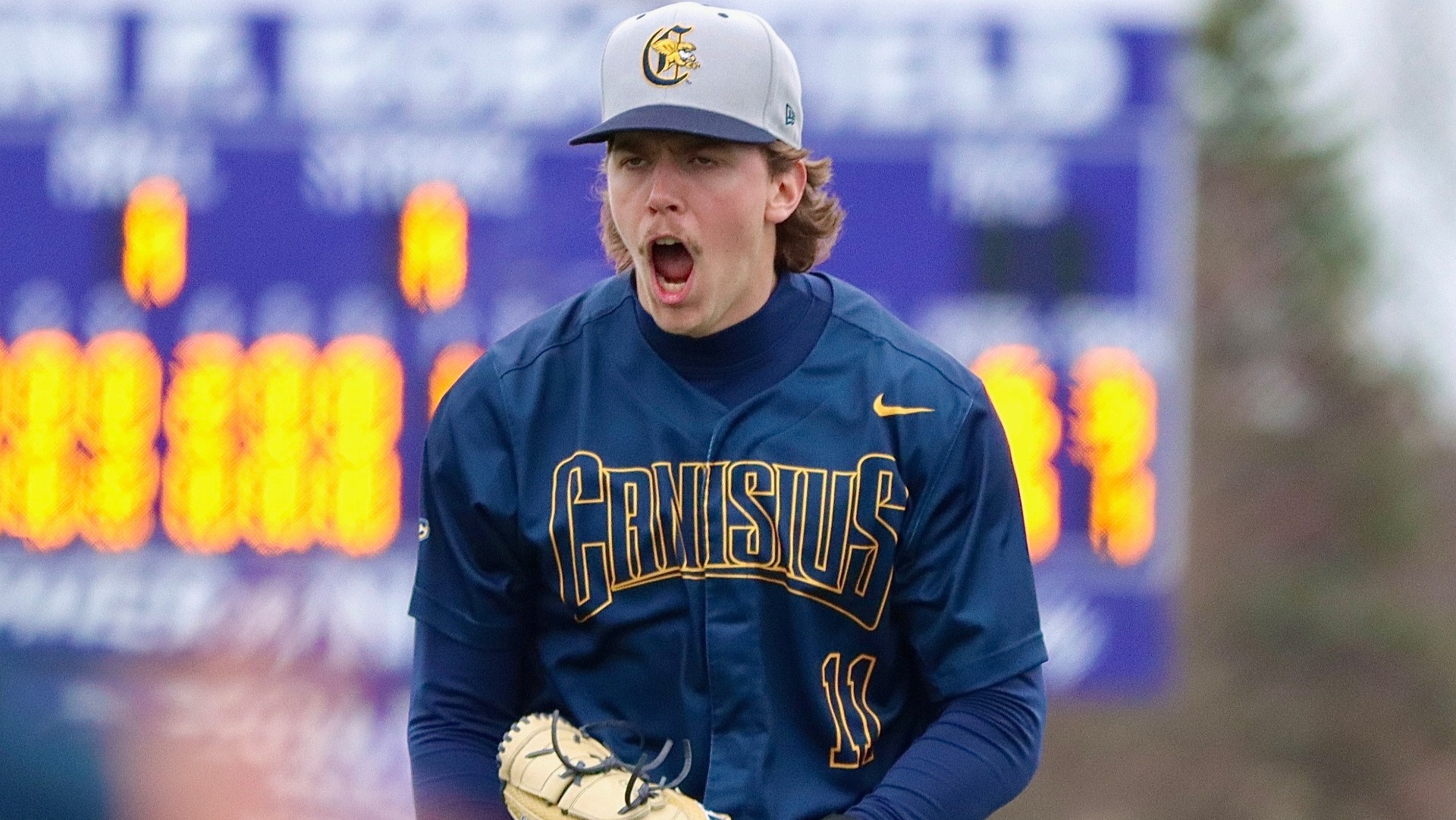Sam Staerker celebration vs. Niagara - April 10, 2026