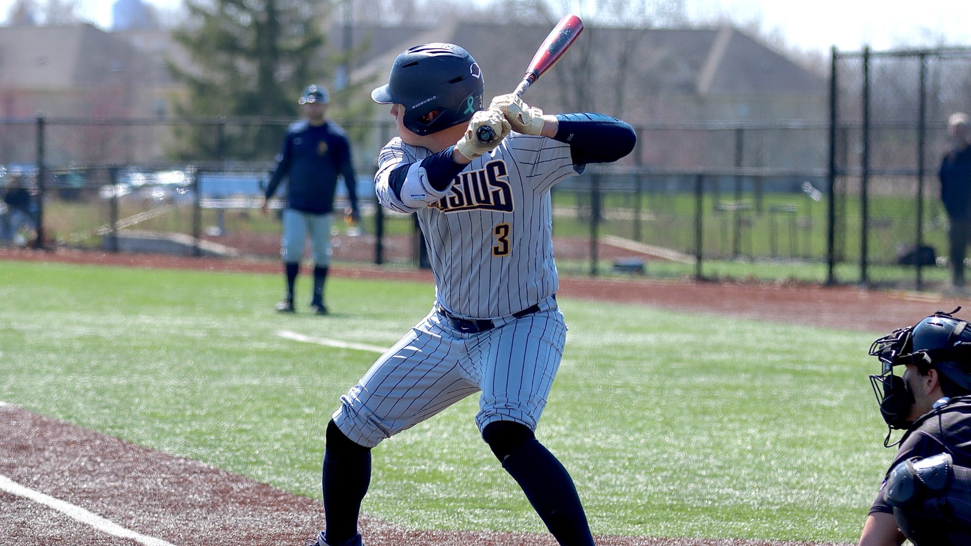 Mason Cisco stands in the batters box at Niagara - April 11, 2026