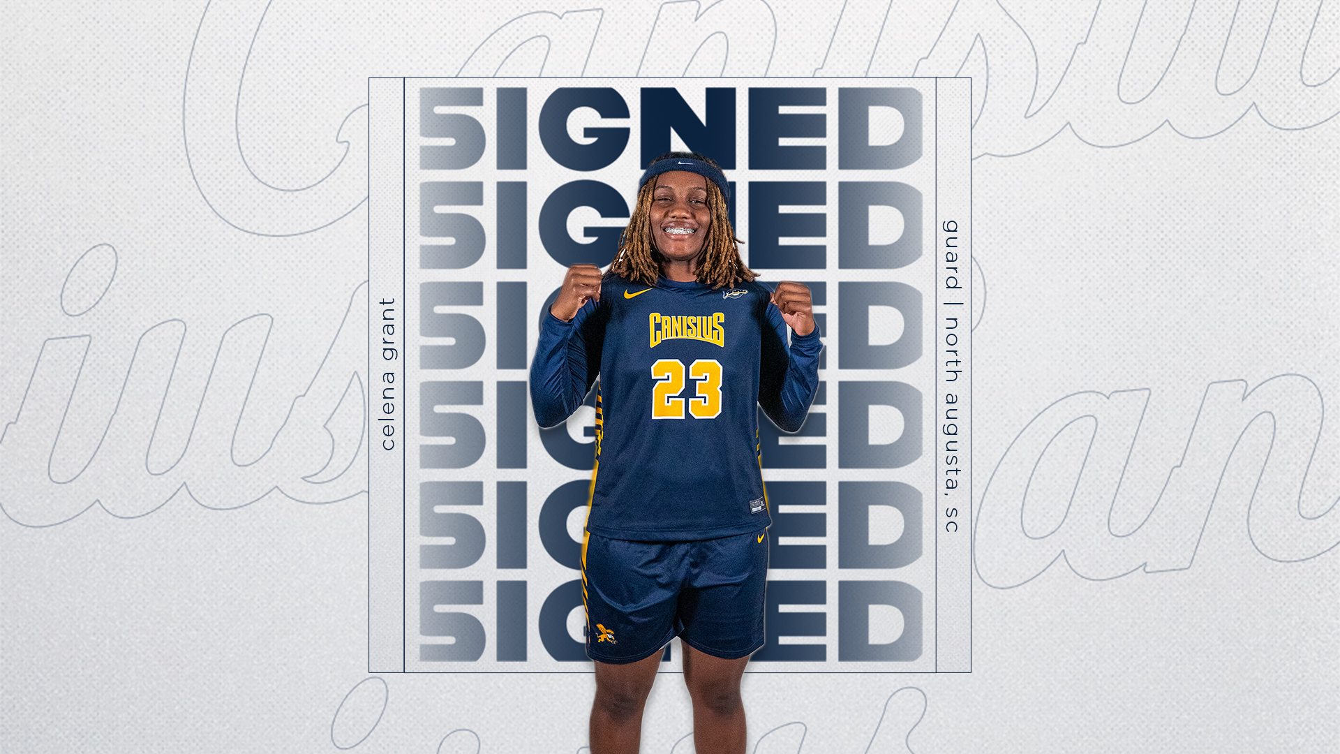 Celena Grant signing graphic