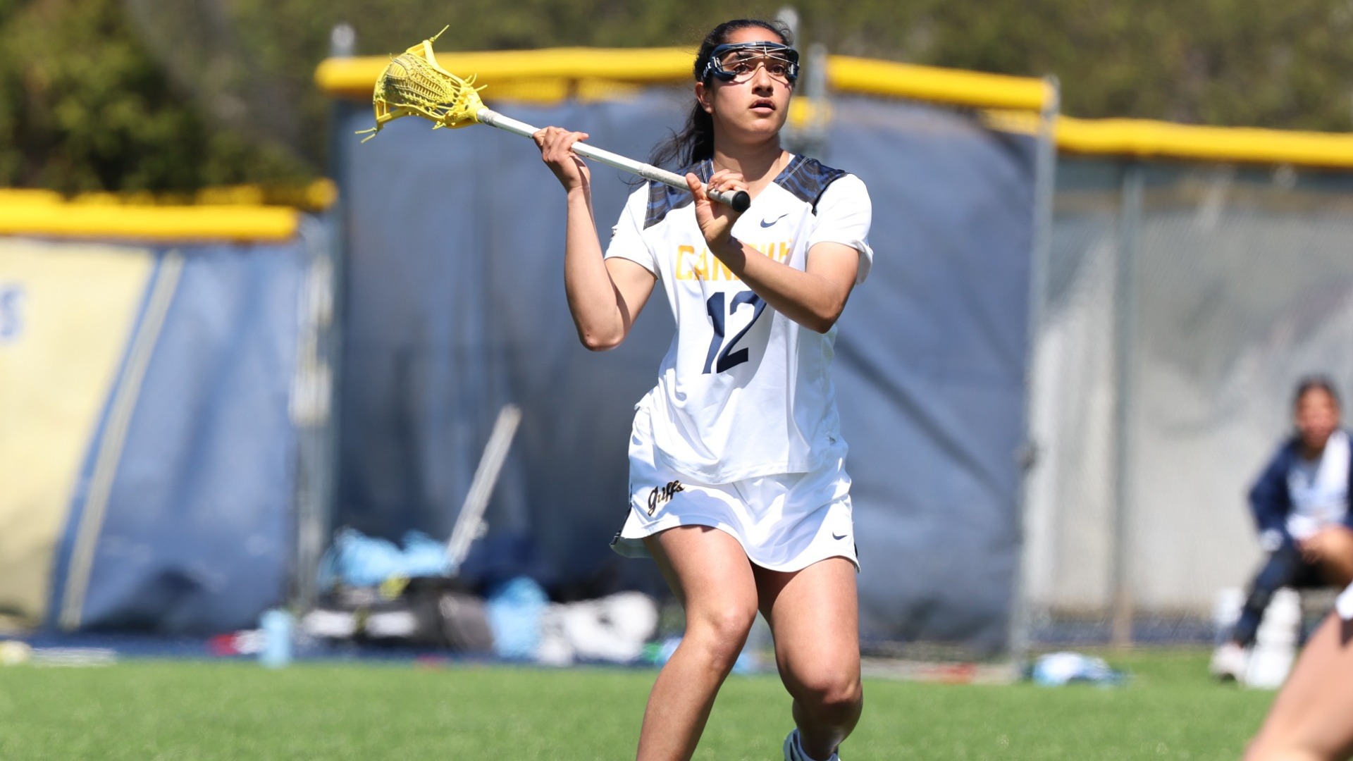 Ashlyn Dhandwar Holds Ball vs Quinnipiac at the Demske Sports Complex in Buffalo, N.Y. on April 23rd 2026.