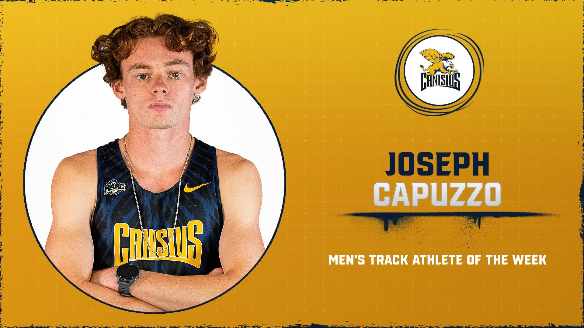 Joseph Capuzzo Men's Track Athlete of the Week - April 28, 2026