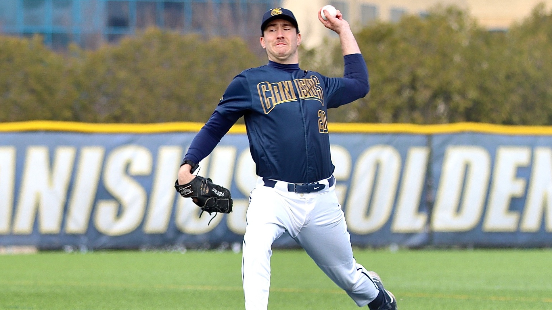 Felix Morin delivers pitch against Saint Peter's - April 3, 2026