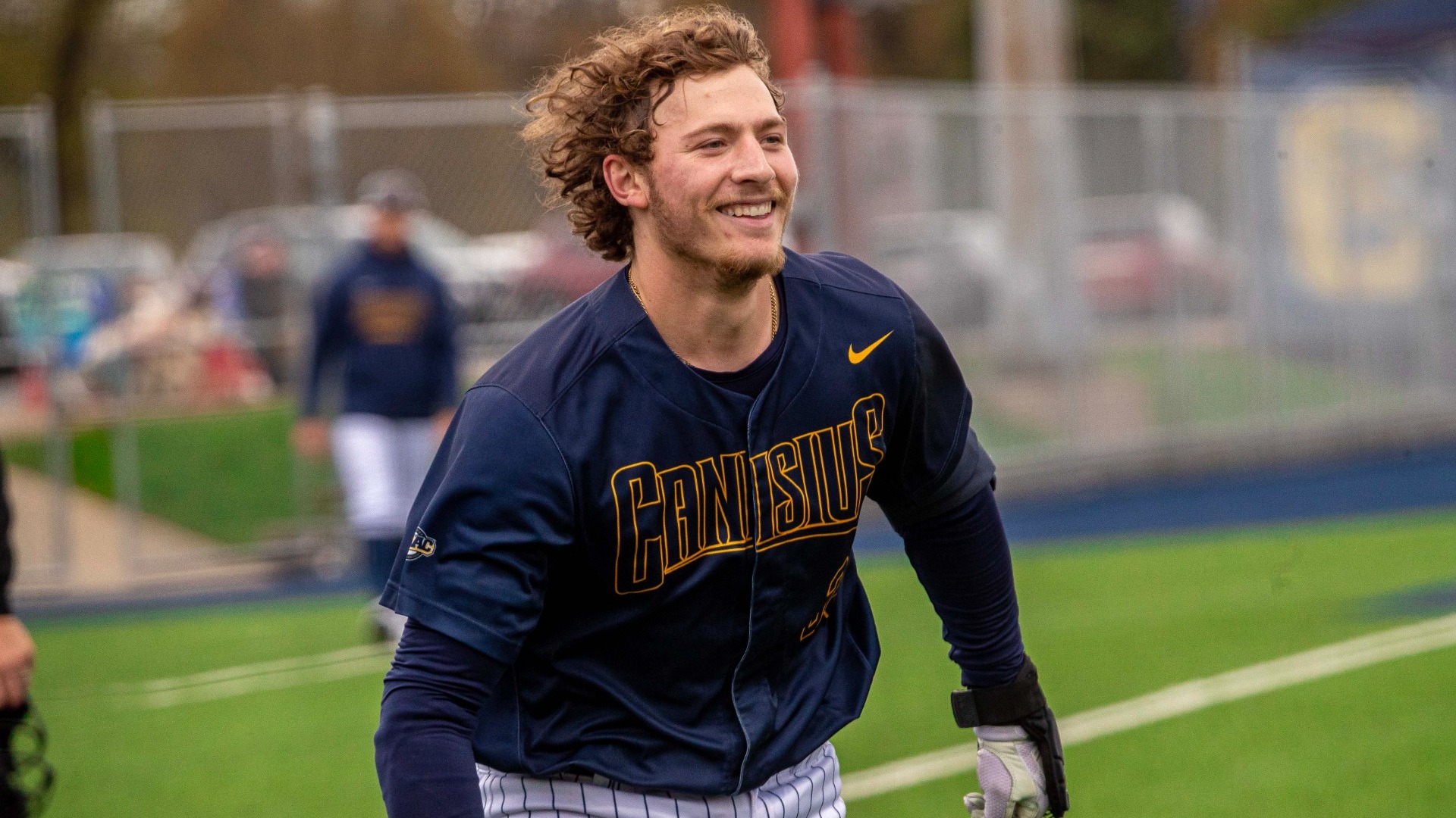 Thomas Zwirecki celebrates homer against Mount St. Mary's - April 26, 2025