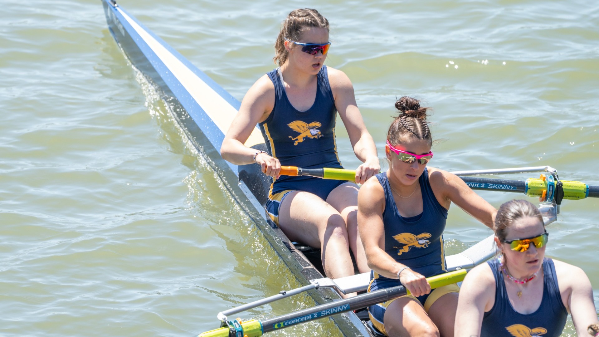 Kaitlyn Boxley rows down the Niagara River in the Black Rock Cup on April 26th 2025