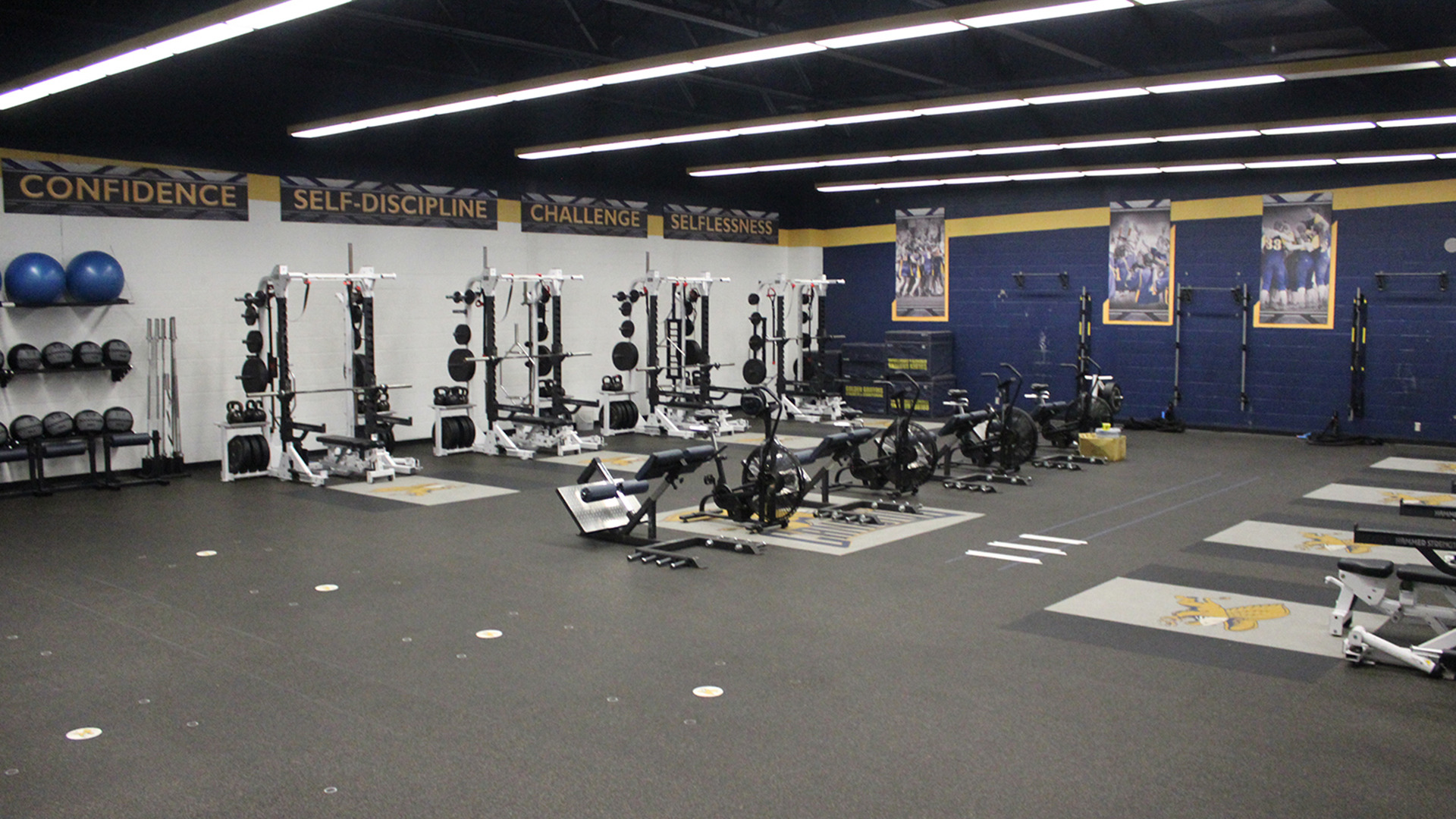 A photo of the Koessler Athletic Center weight room, located on the campus of Canisius University.