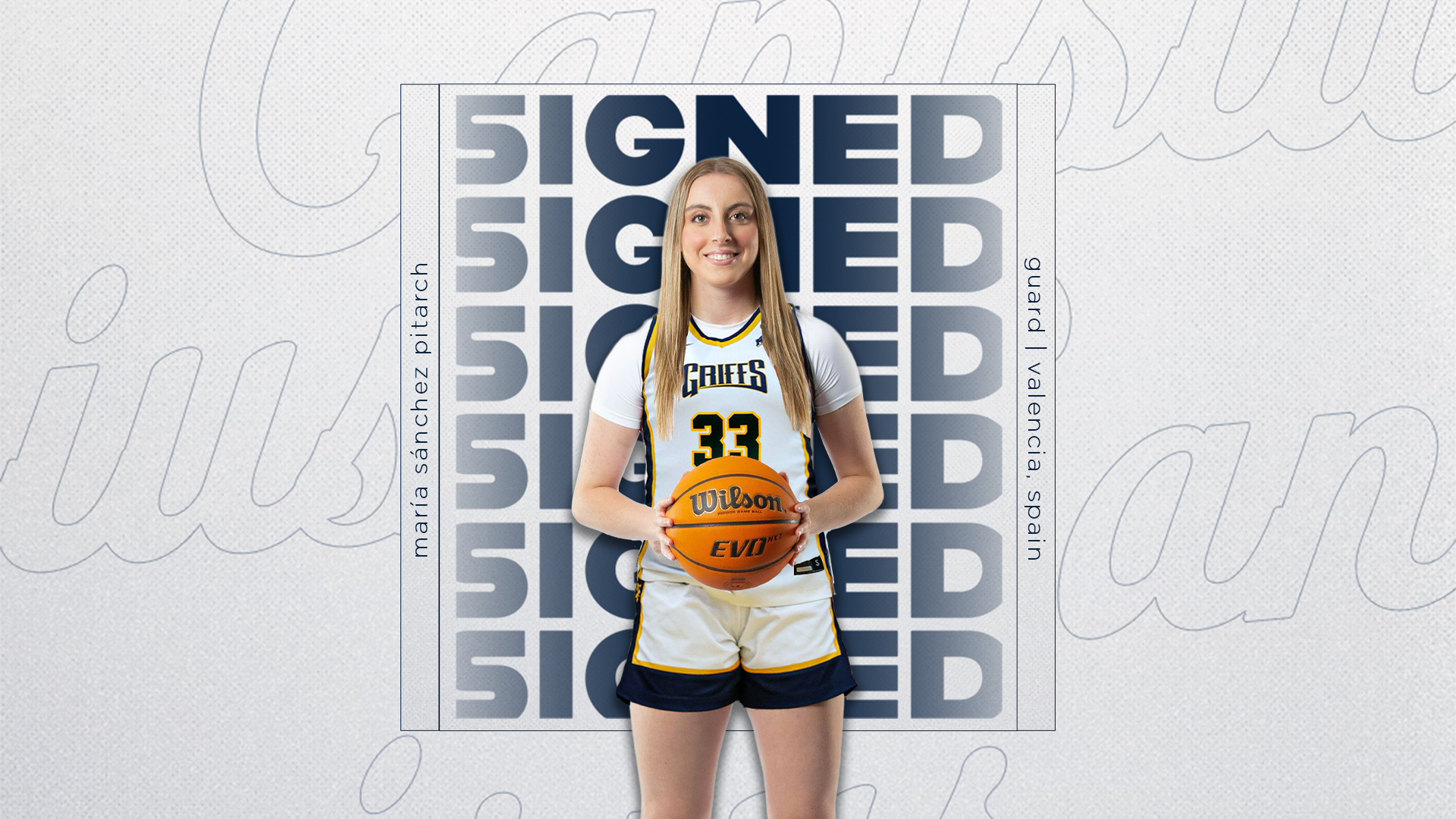 María Sáchez Pitarch Signing Graphic