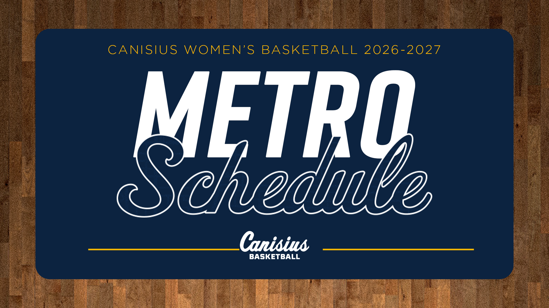 2026-27 Metro Conference Women's Basketball Schedule Release Graphic