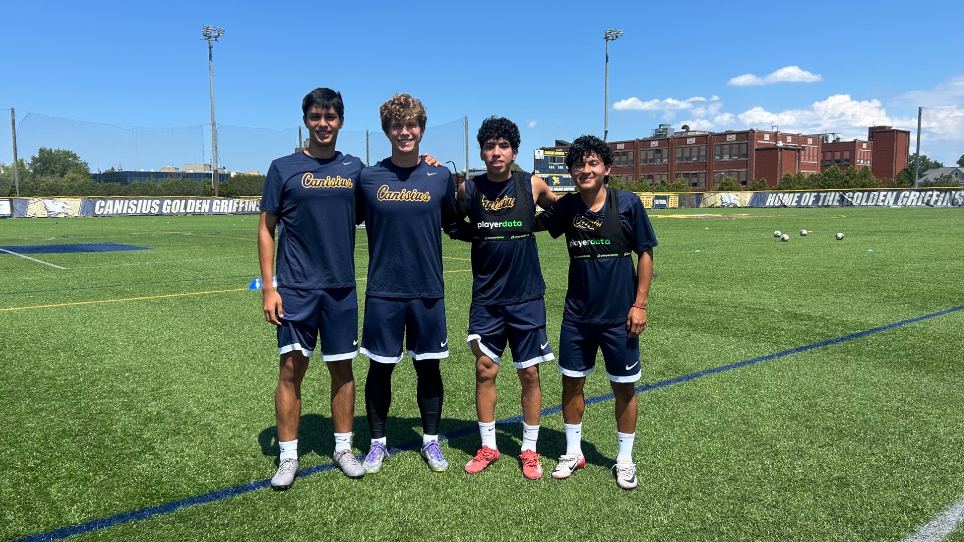 Men's Soccer 2026 Newcomers- Brayden Zavala-Lopez, Alejandro Quispe, Brian Bautista, Anthony Scott, Lorenzo Tuch, and Adam Schantz