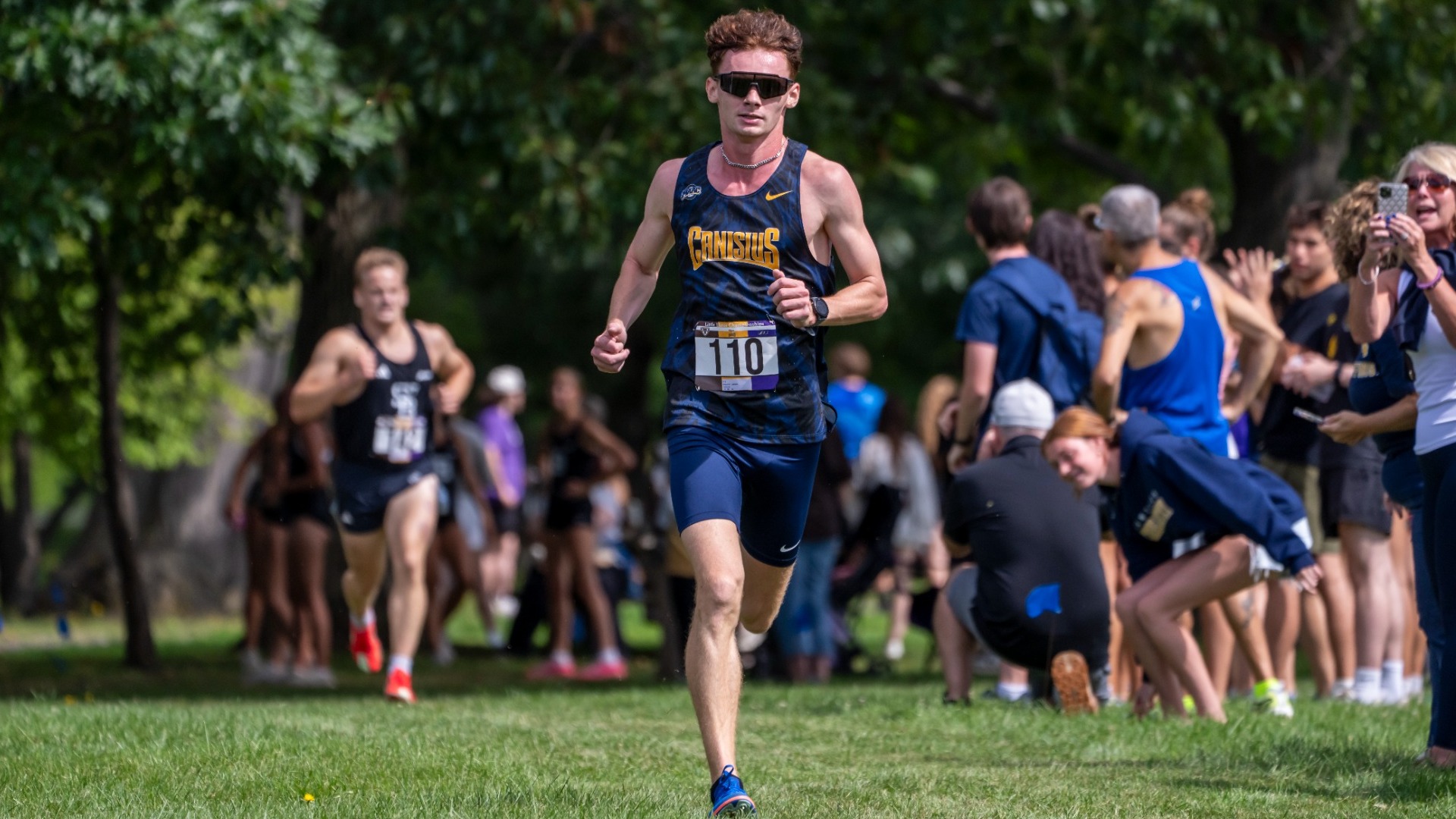 Joseph Capuzzo race action at the Little Three Championships