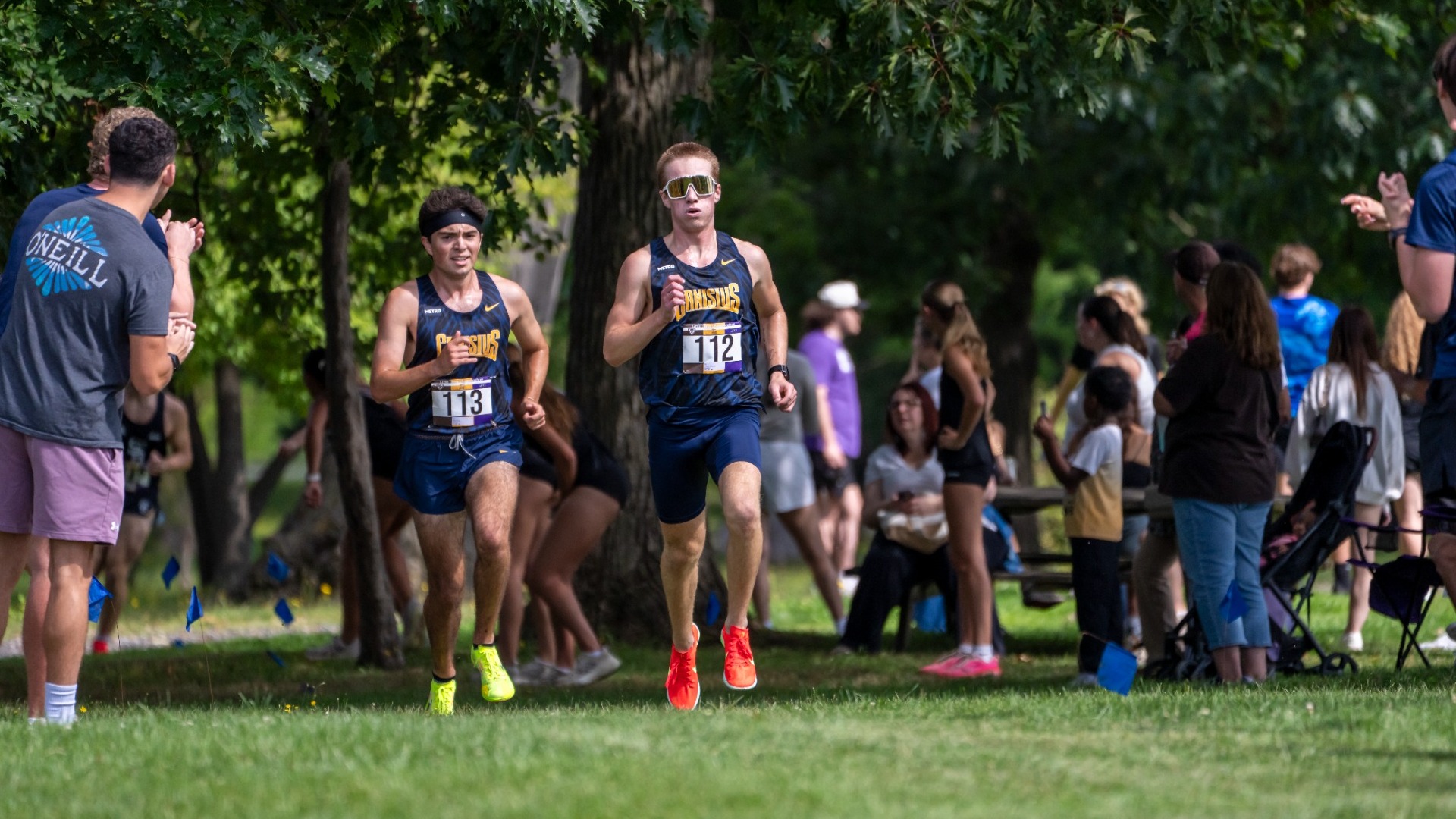 Nathaniel Fisher race action at the Little Three Championships - Sept. 5