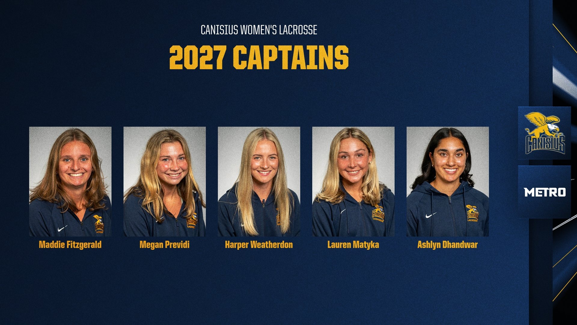 2027 Canisius Women's Lacrosse Captains Graphic