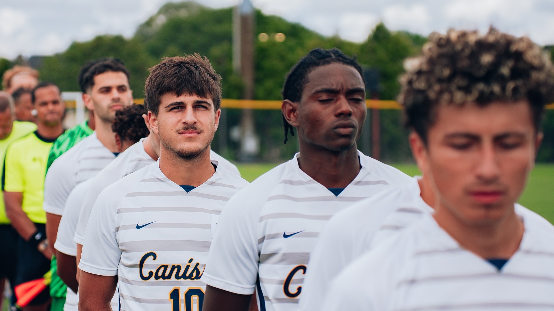 Romero Nicolazzo and Glodie Mata pregame vs. Robert Morris