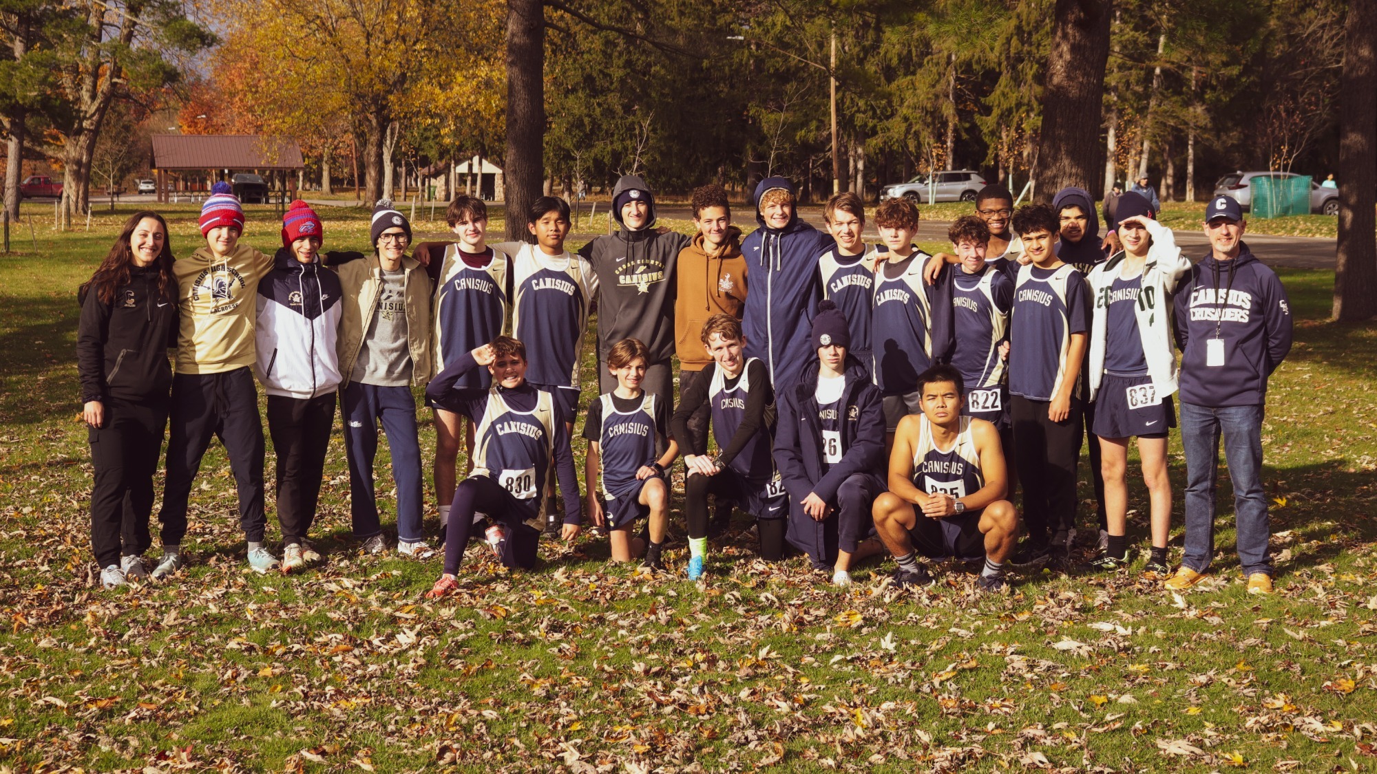 Canisius XC group photo at All-Catholics