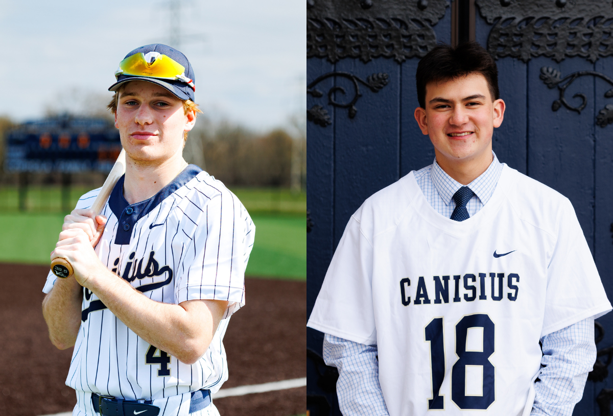 Scholar Athlete winners Enyon and Sugg