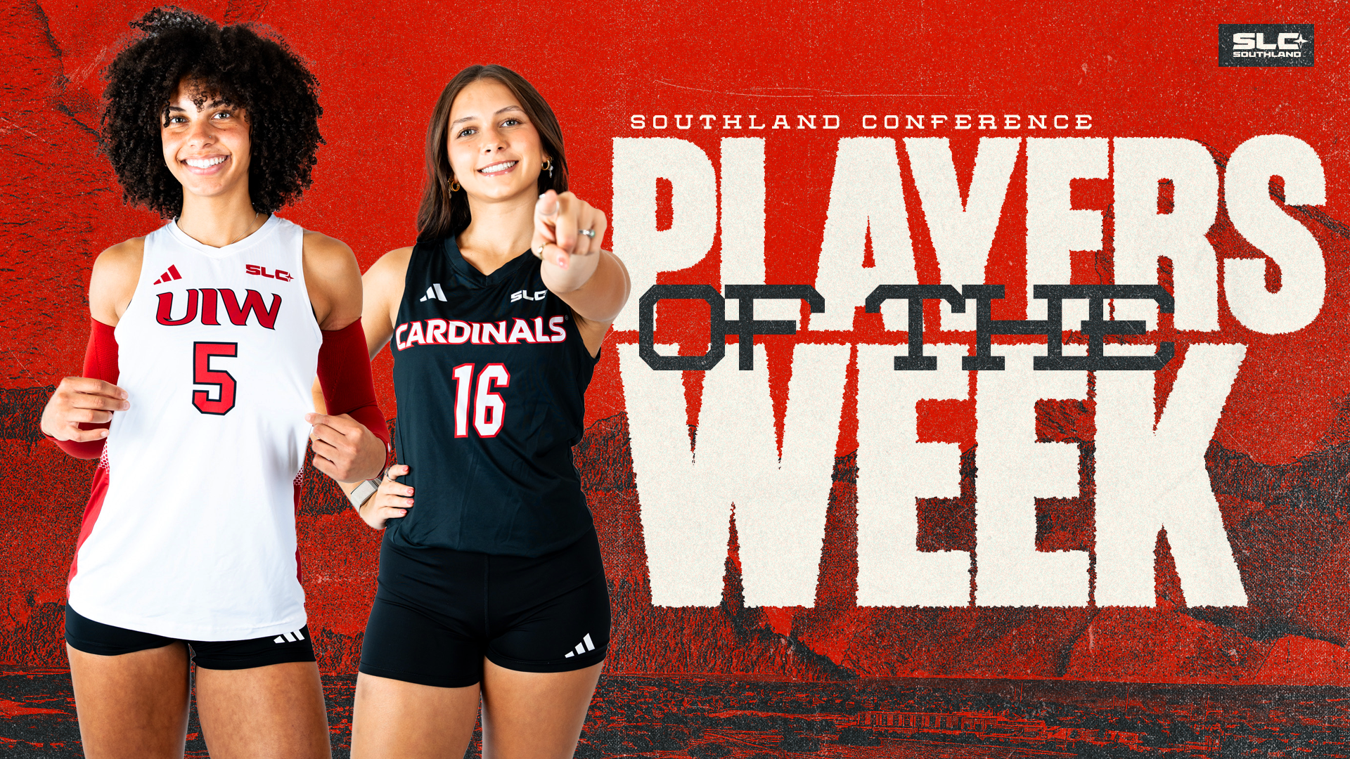 Calissa Allison and Ashton Rogers pose for Athlete of the Week