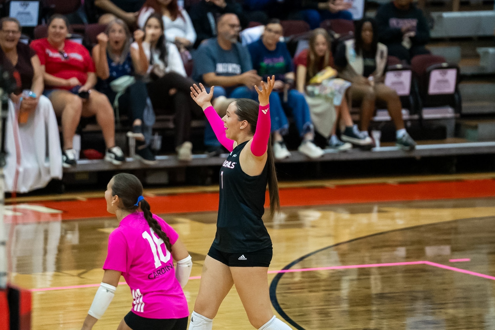 Teddy Raye Ewers celebrates