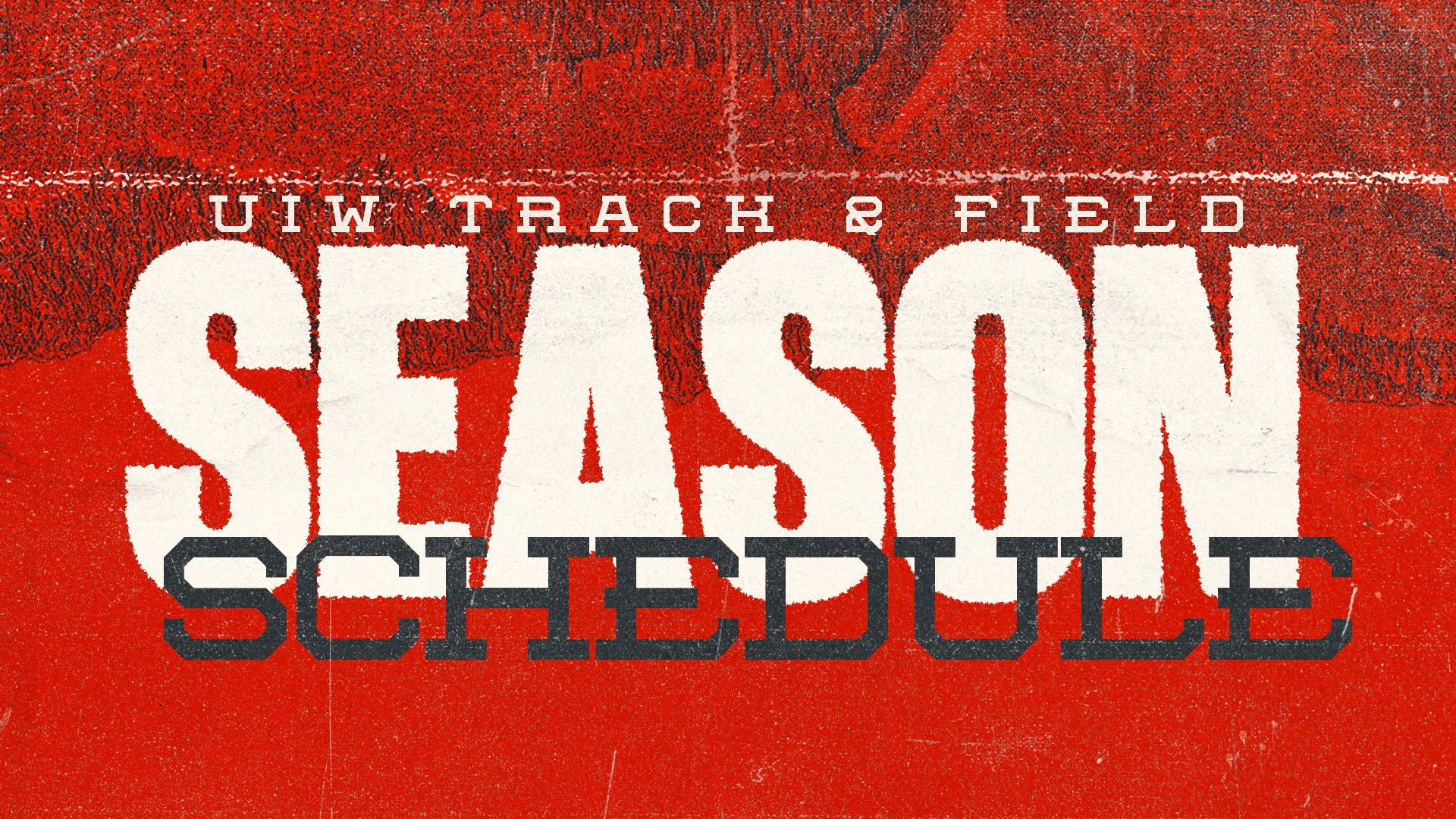 Track and field season schedule graphic