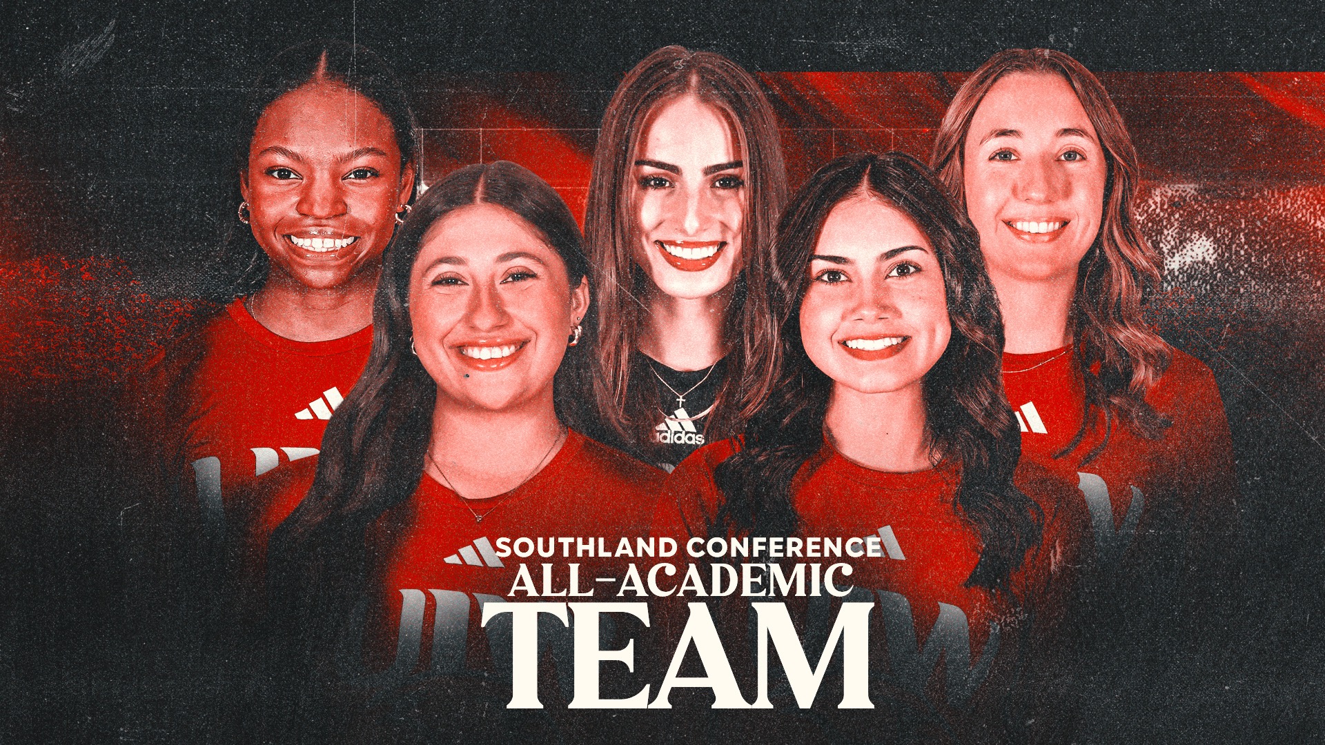 Women's track and field all-academic graphic