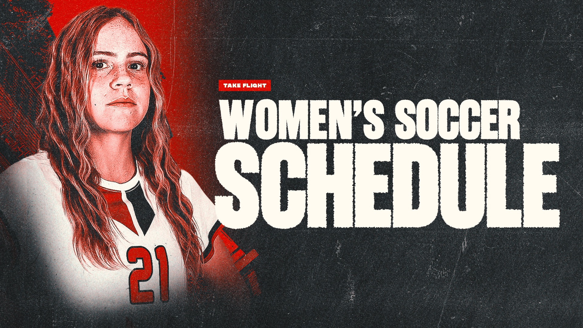Women's soccer schedule release graphic