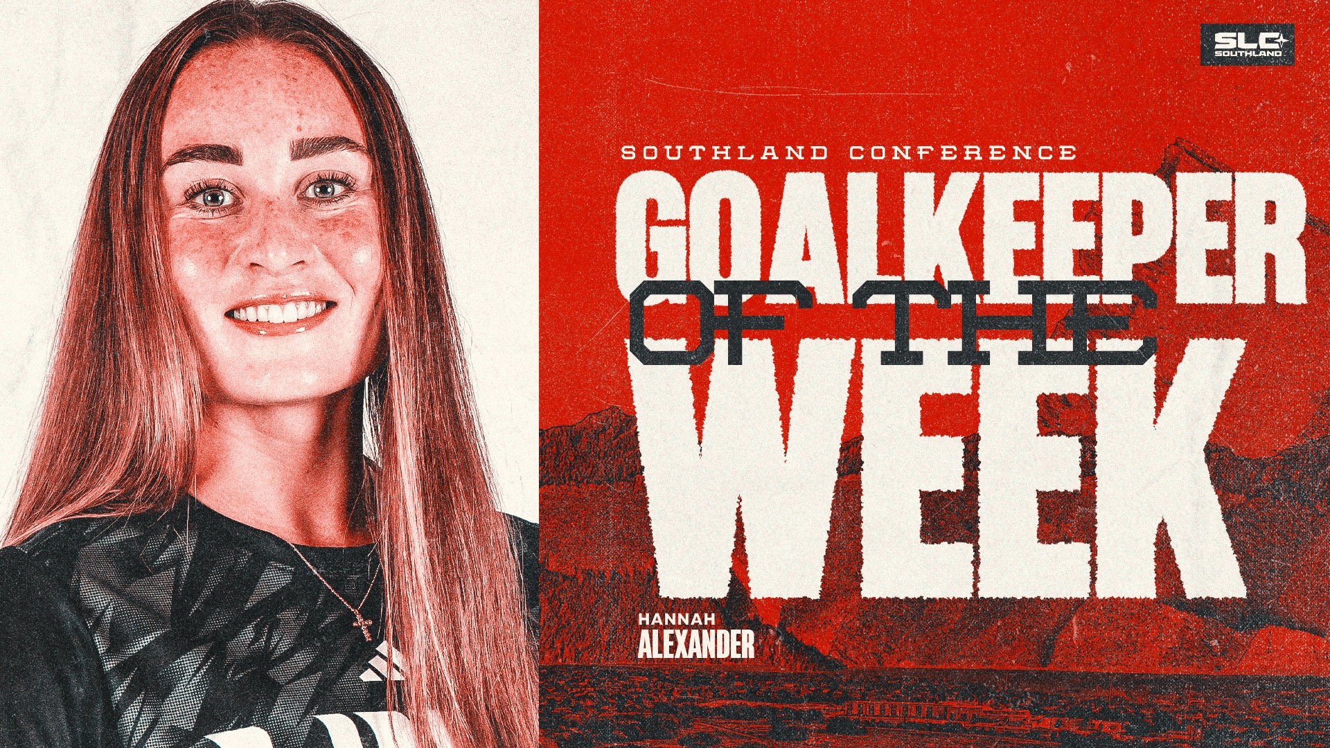 Hannah Alexander named SLC goalkeeper of the week