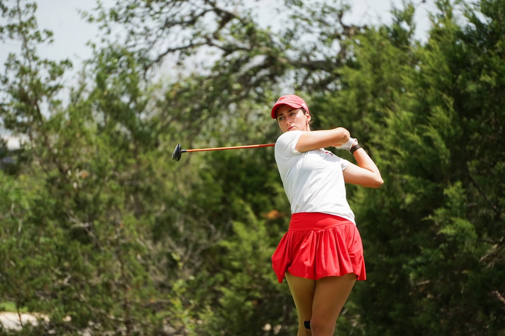 Victoria Bauer swings at Invitational