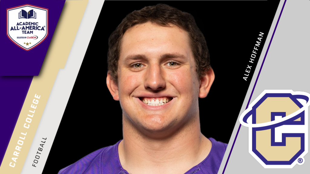 Alex Hoffman named CoSIDA Academic AllAmerican Carroll College Athletics