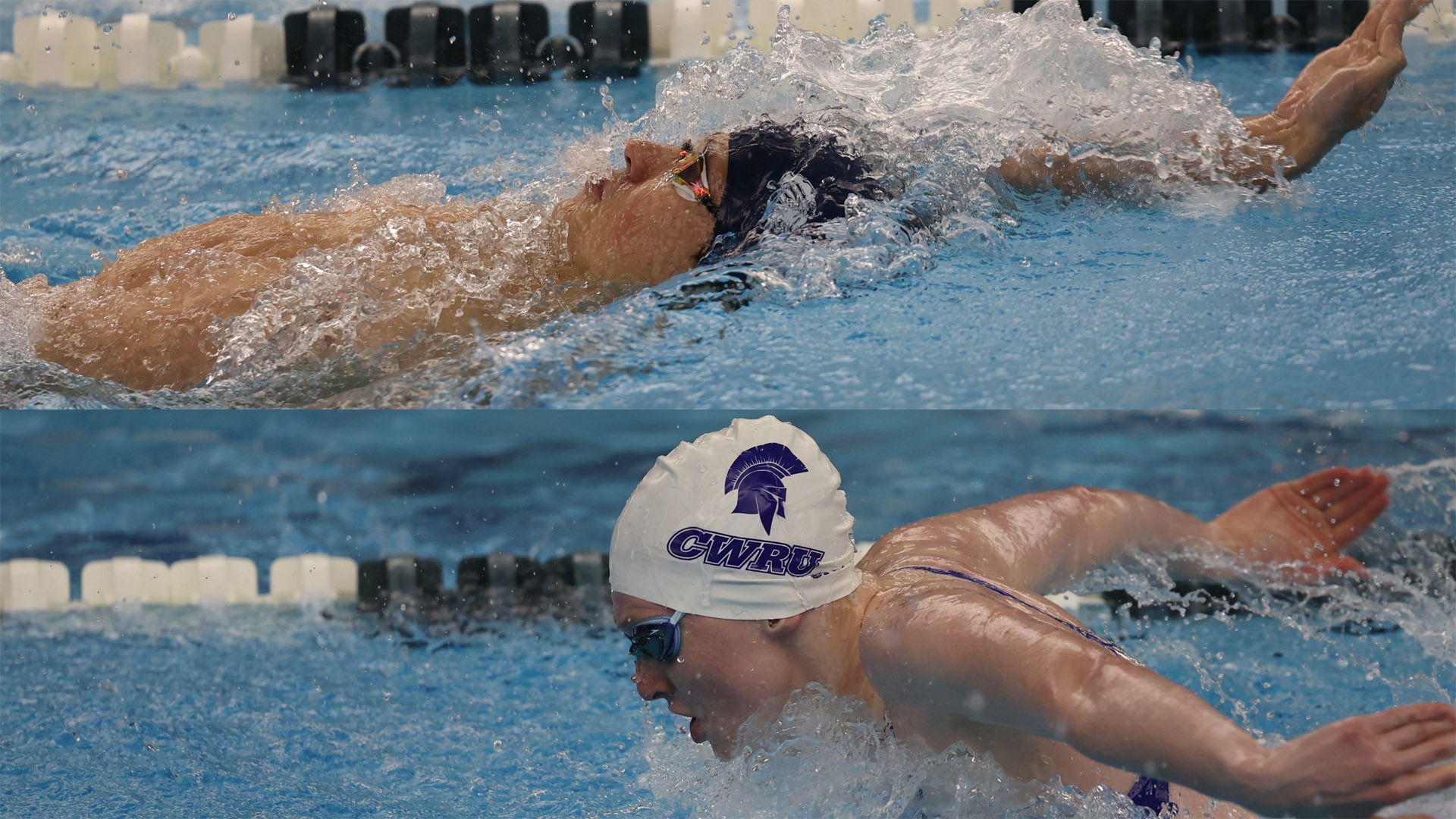 William Froass (top) and Claire Kozma (bottom) during the 2024-25 season