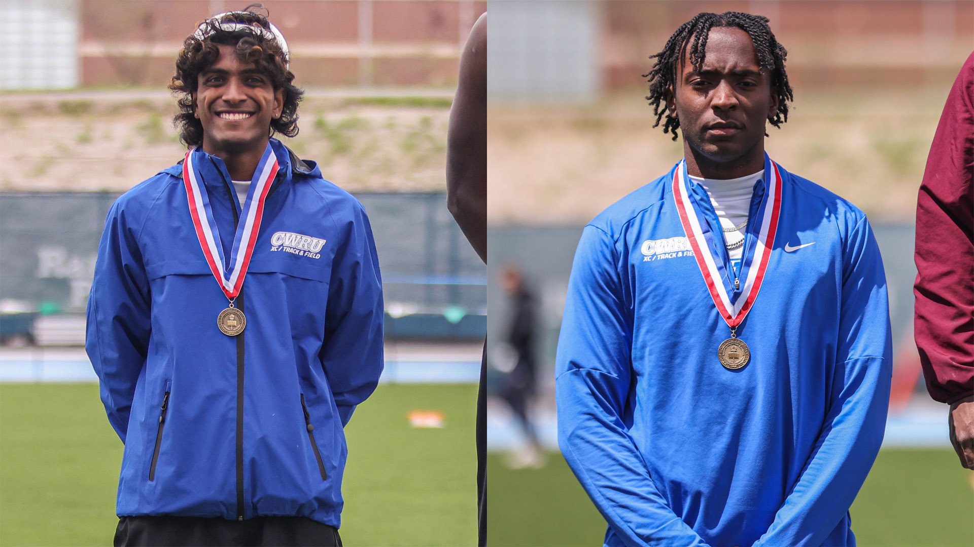 Madhan Manikanaswamy (left) and Bryce Hodge (right) on the UAA podium