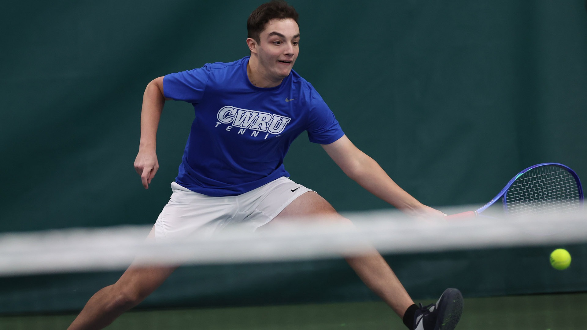 Rowan Matorin reaches for a shot against Rochester