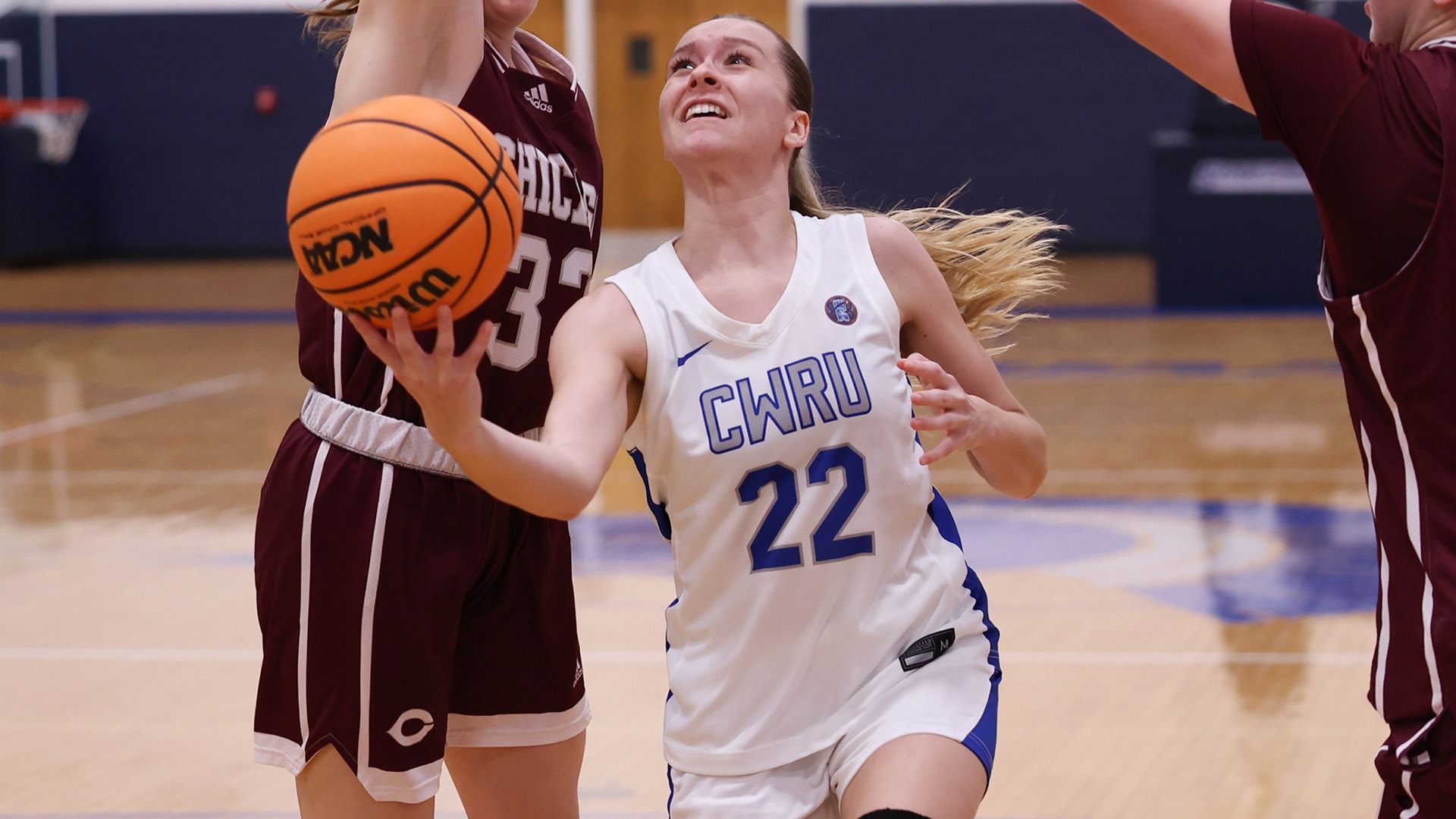 Jordyn Call attempting a layup against Chicago