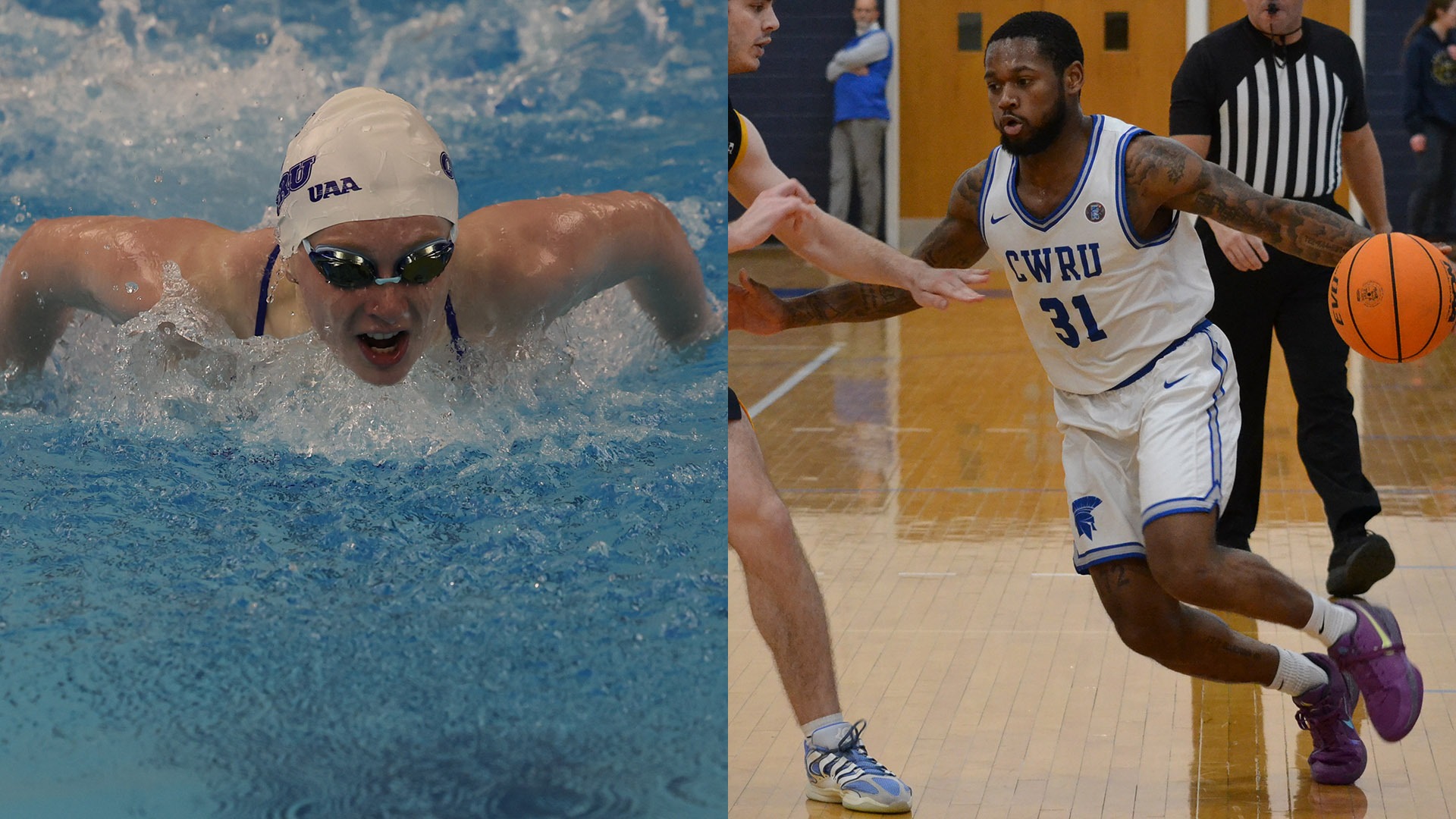 Spartan Club Athletes of the Week Claire Kozma (left) and Ethan Edwards (right)