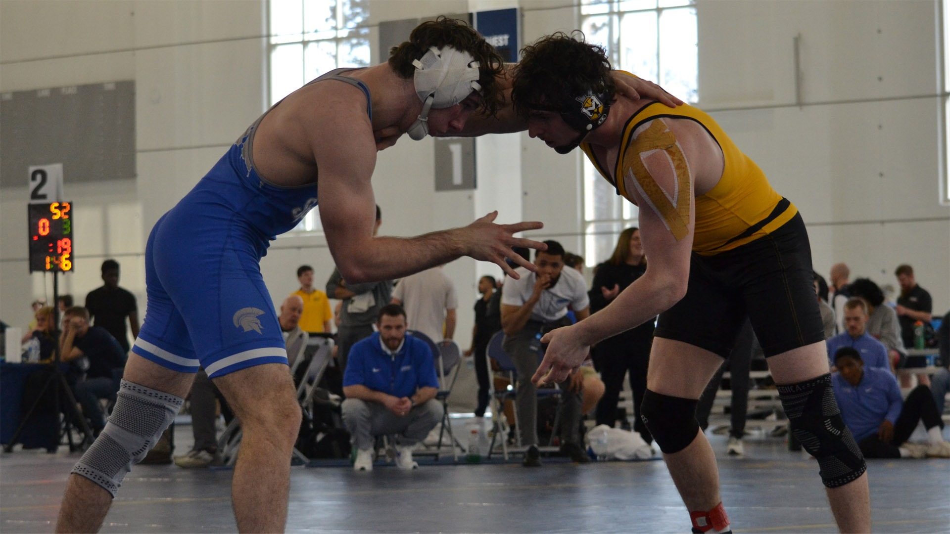 Chase Crutchley wrestling at the NCAA Regional