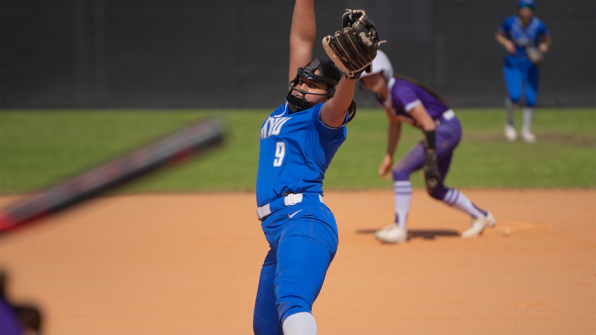 Devanghi Misra pitching against Alfred in Florida