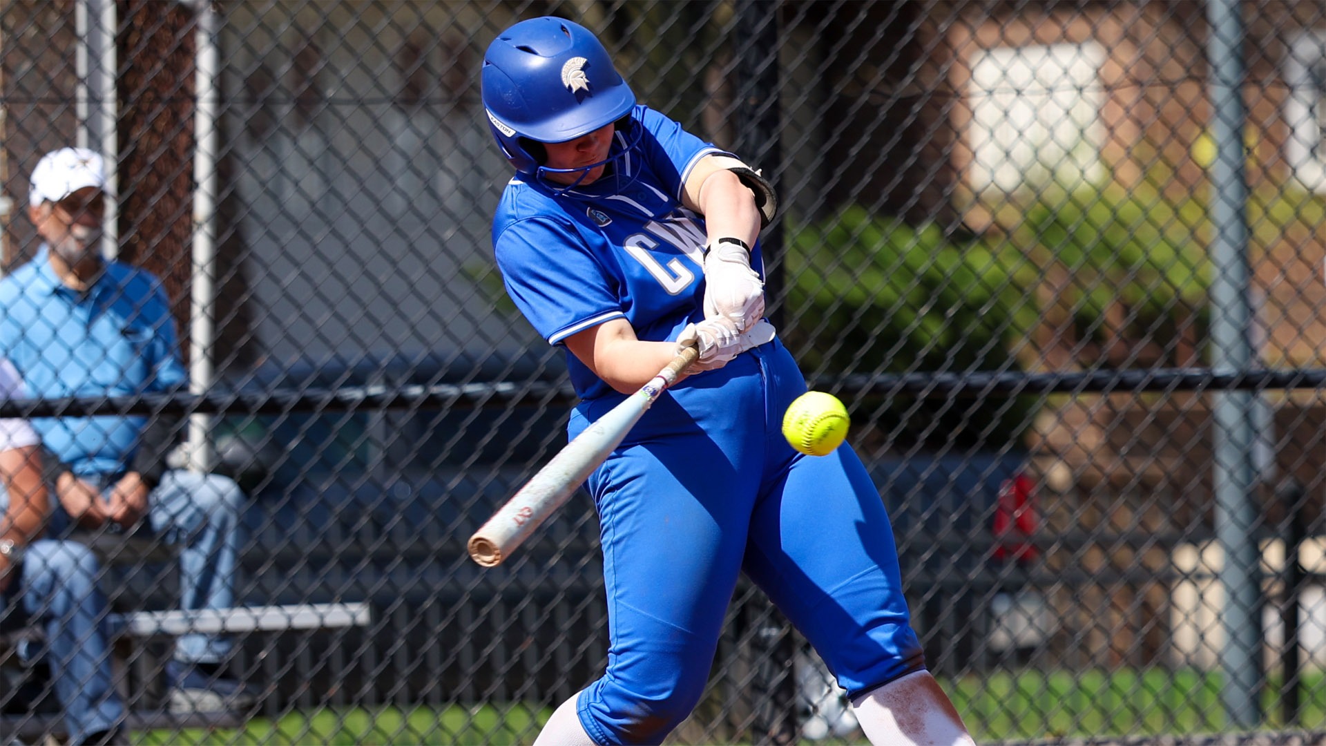 Kaelyn Zusi about to hit a home run against Emory
