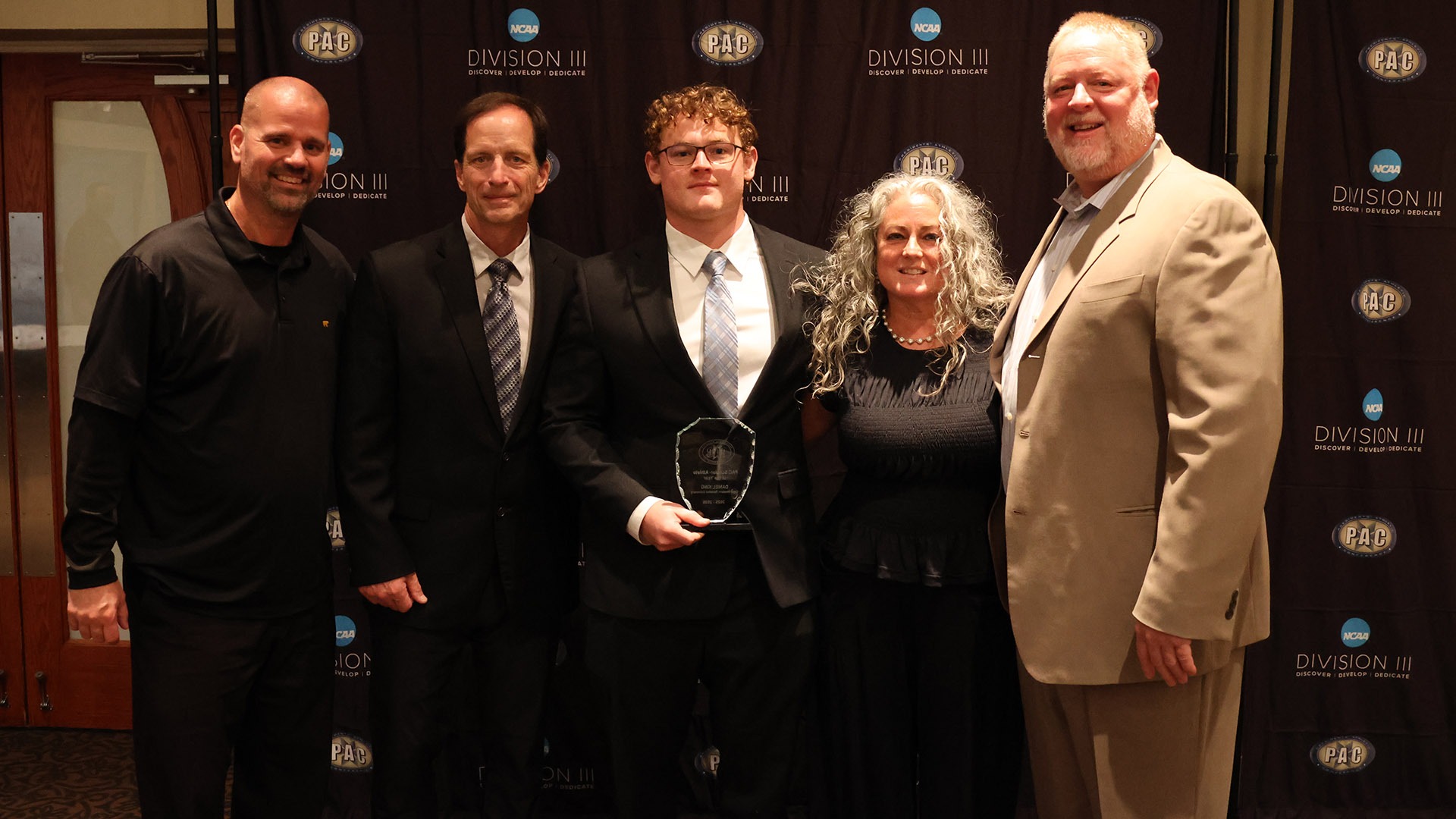 Daniel King being recognized at the 2026 PAC Scholar-Athlete Banquet